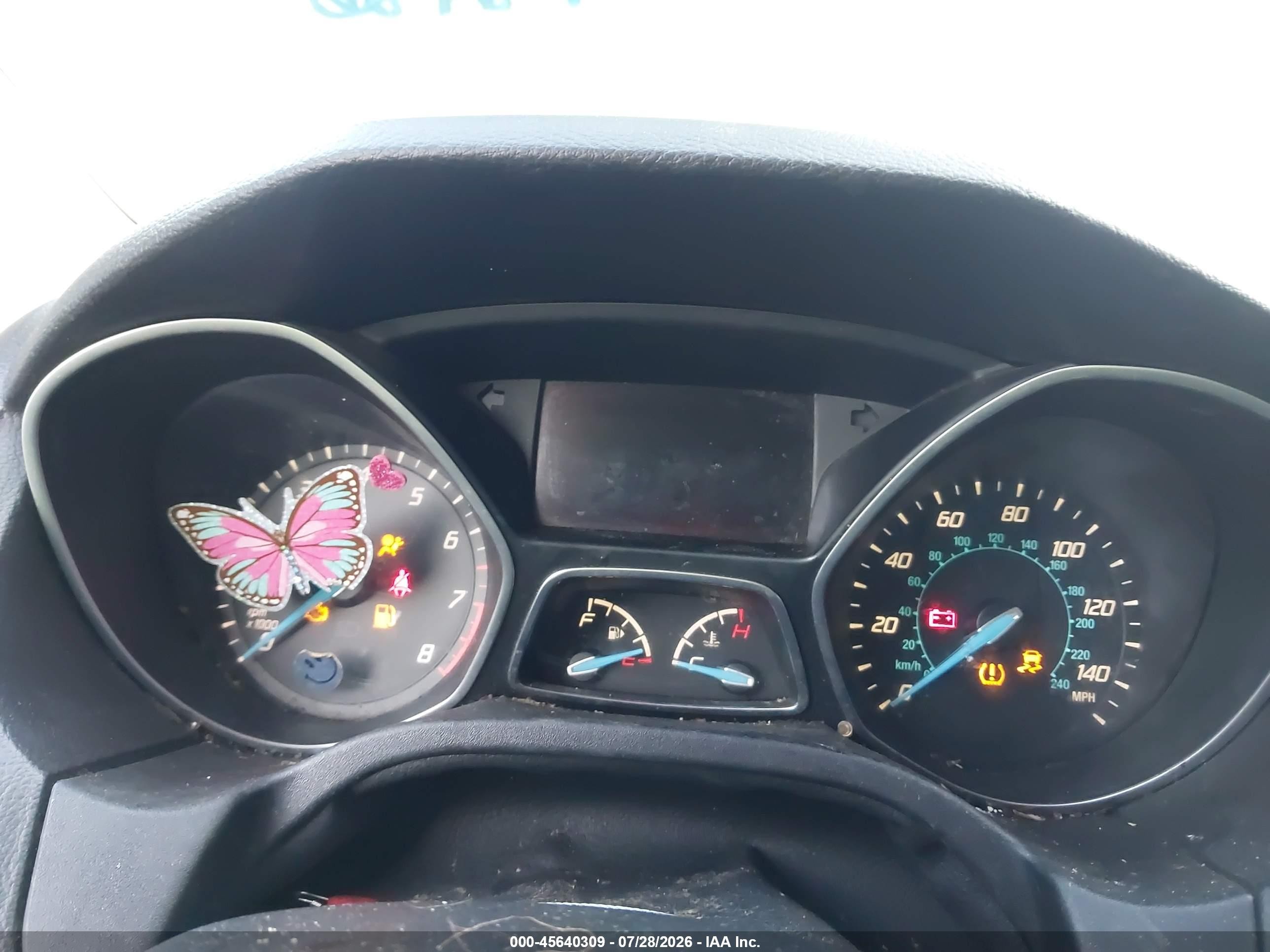 2014 Ford Focus Se Silver vin: 1FADP3F25EL107449