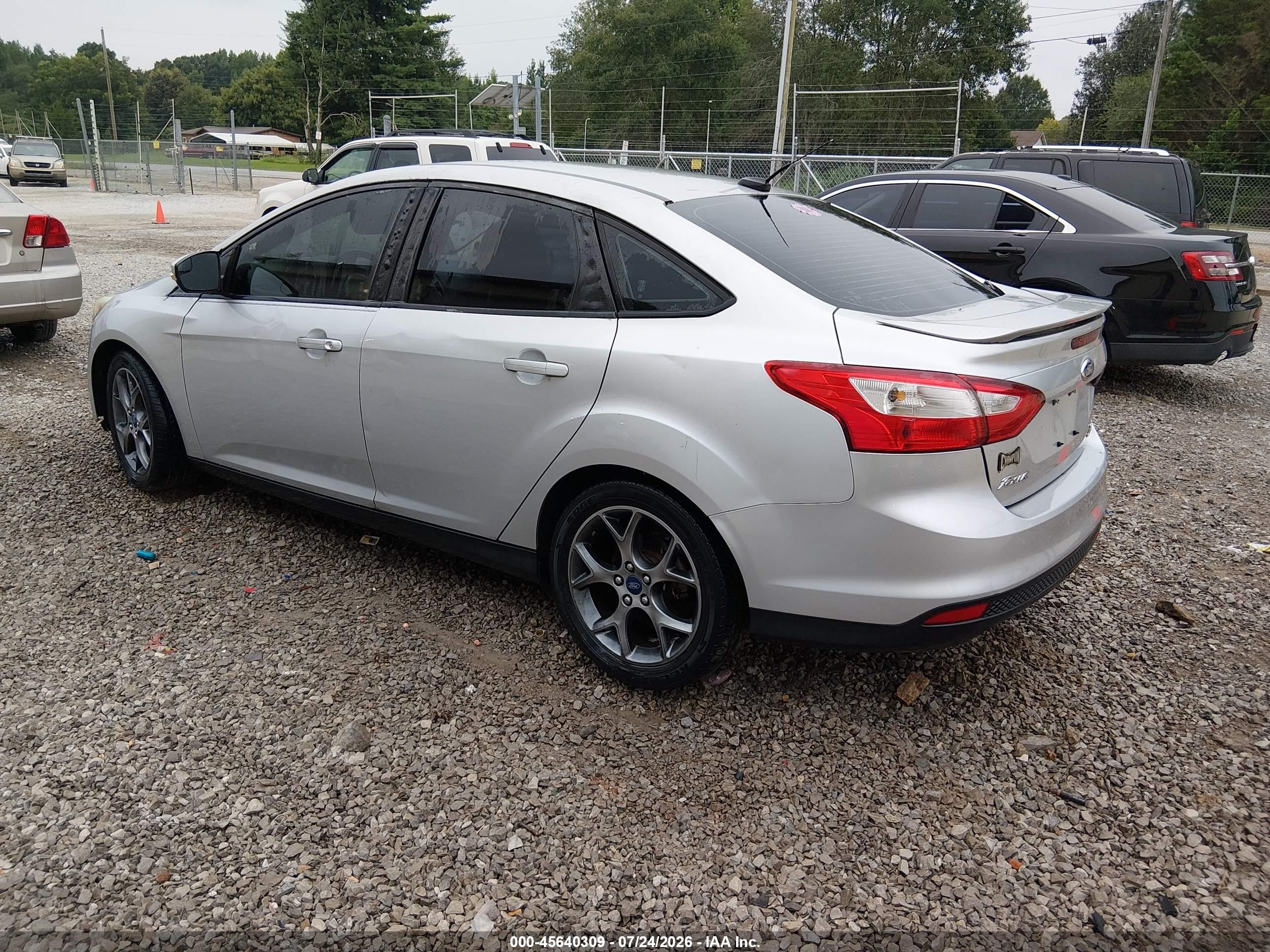 2014 Ford Focus Se Silver vin: 1FADP3F25EL107449