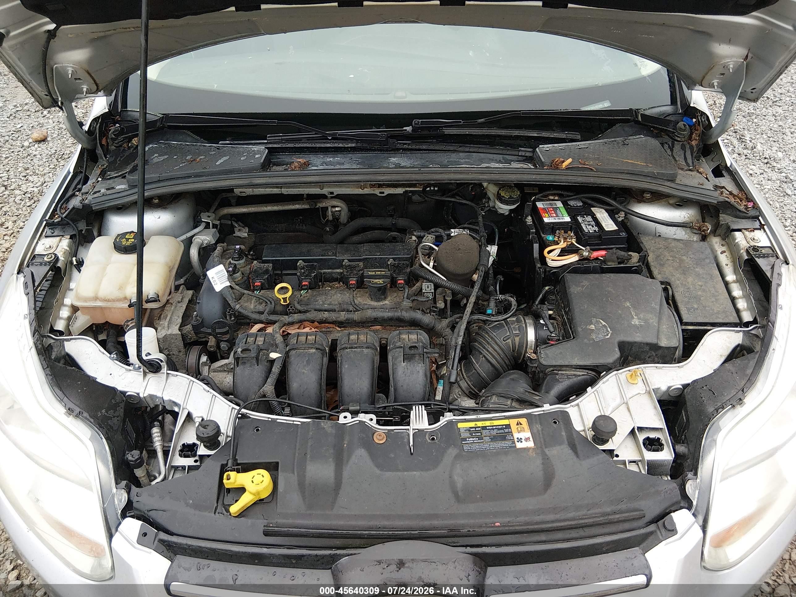 2014 Ford Focus Se Silver vin: 1FADP3F25EL107449