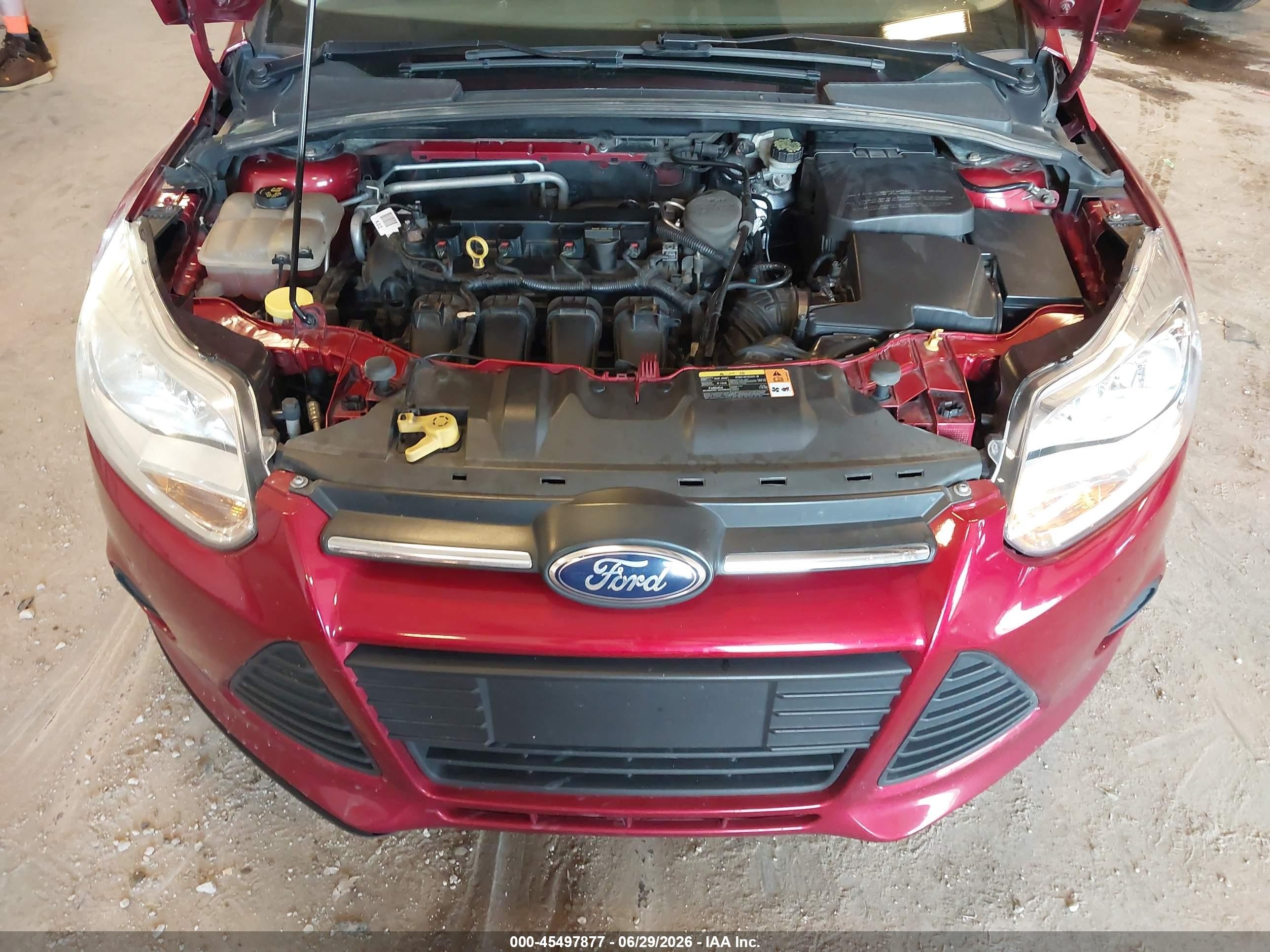 2014 Ford Focus Se Red vin: 1FADP3F25EL107760
