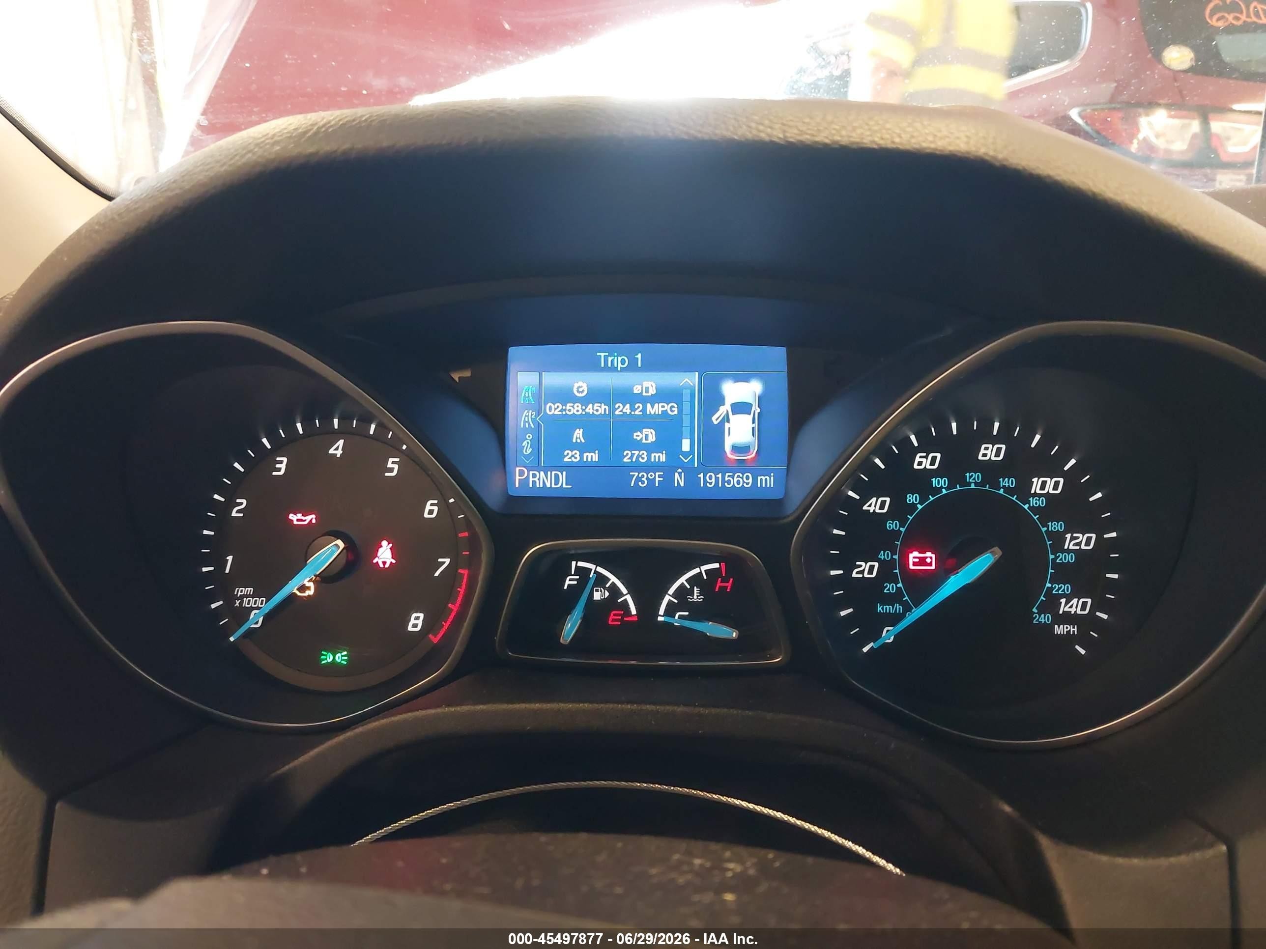 2014 Ford Focus Se Red vin: 1FADP3F25EL107760
