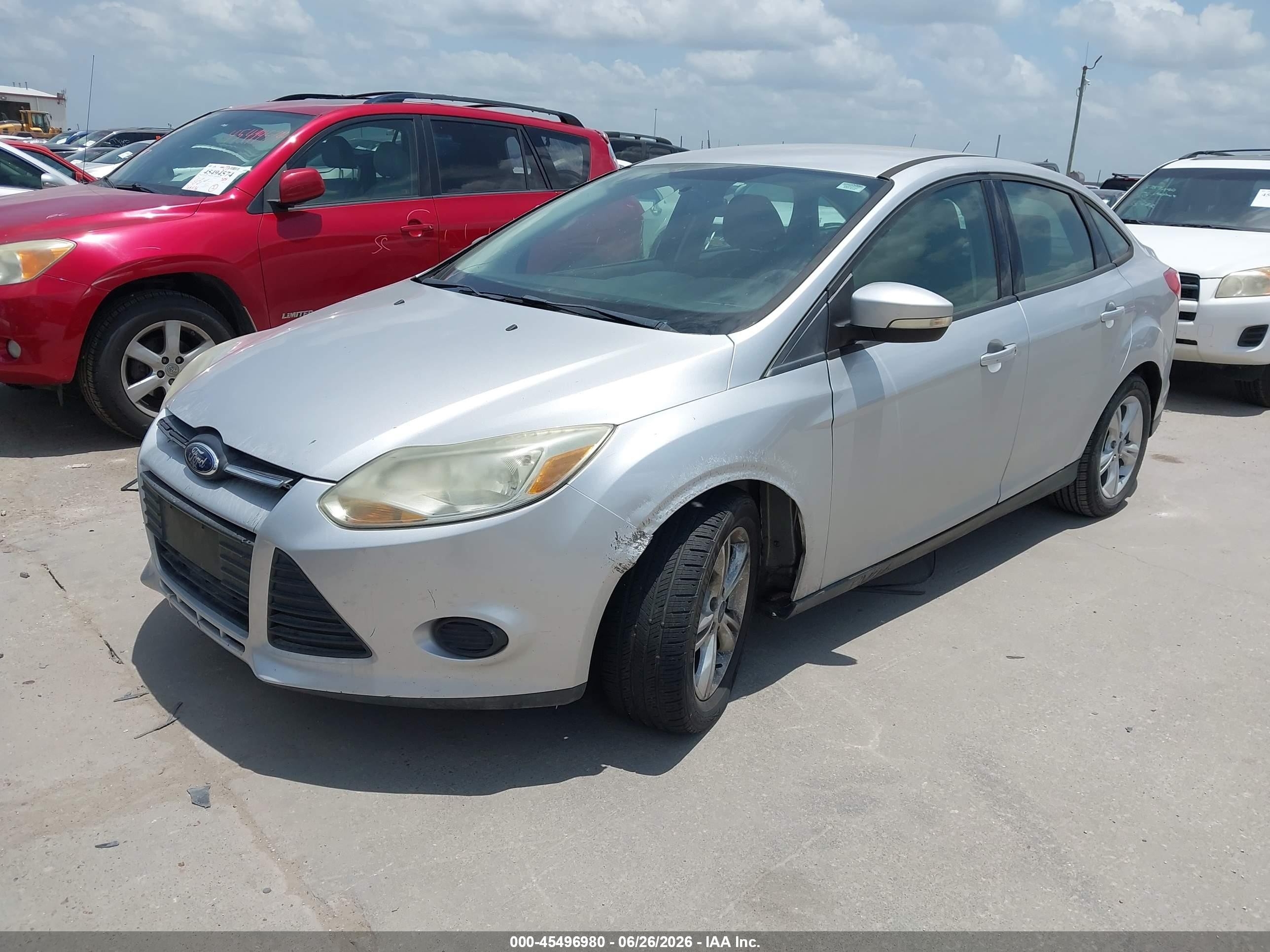 2014 Ford Focus Se Silver vin: 1FADP3F25EL117639