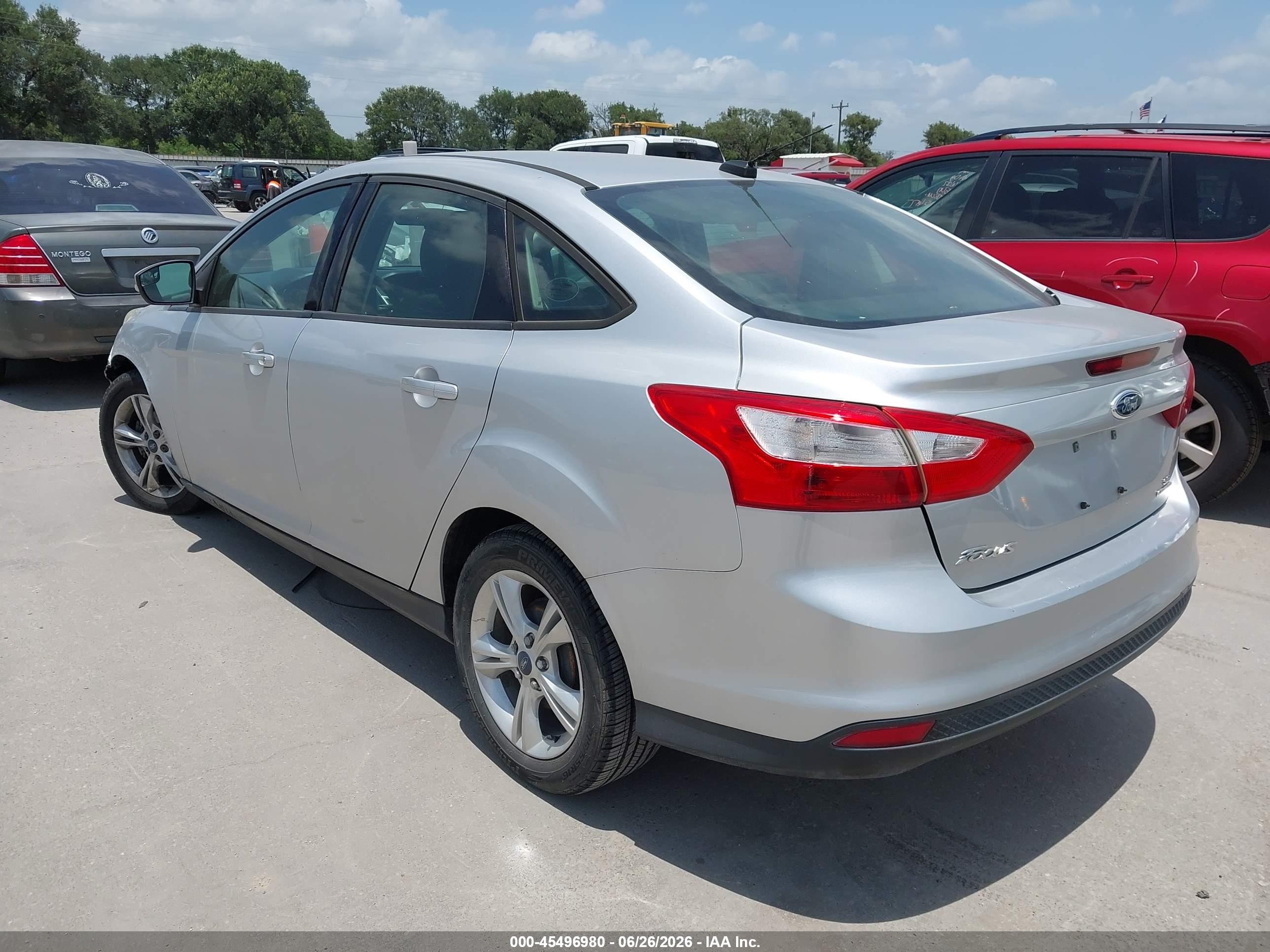 2014 Ford Focus Se Silver vin: 1FADP3F25EL117639