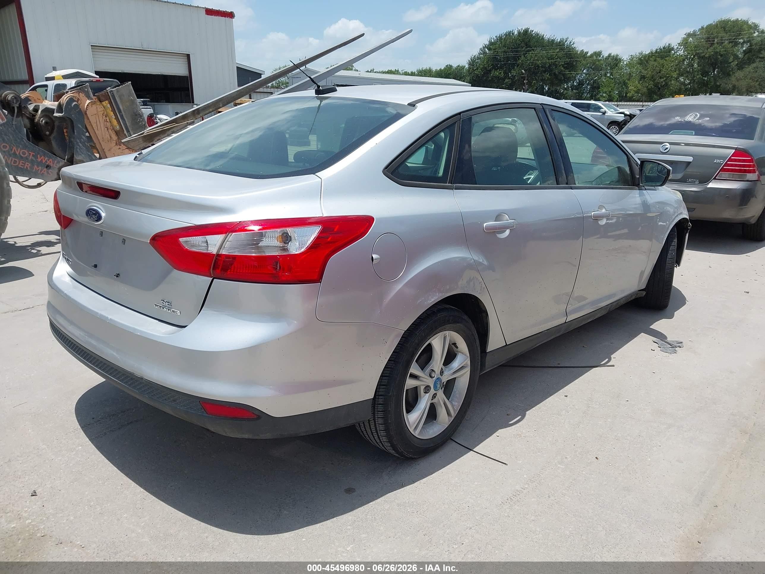 2014 Ford Focus Se Silver vin: 1FADP3F25EL117639