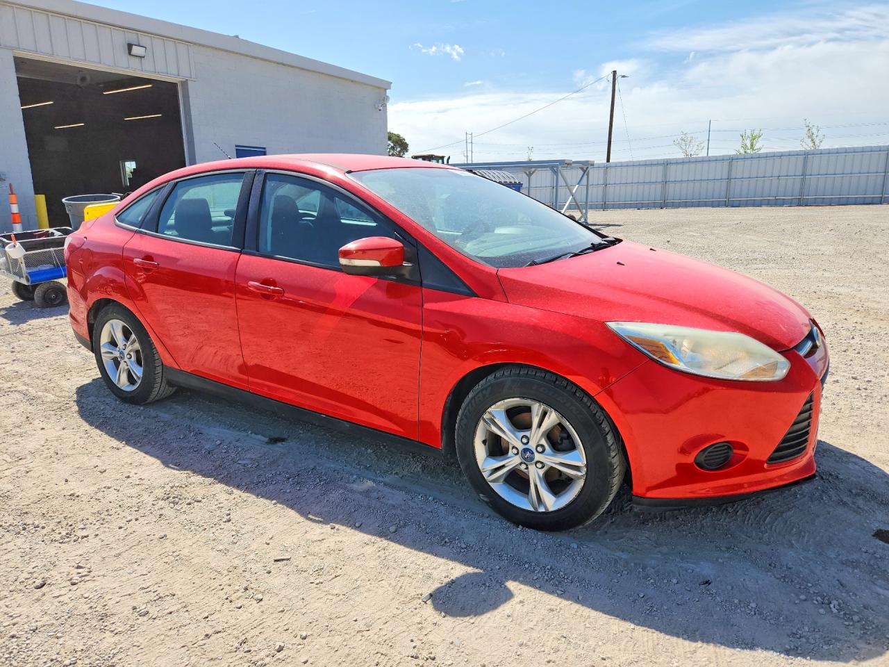 2014 Ford Focus Se Red vin: 1FADP3F25EL124526