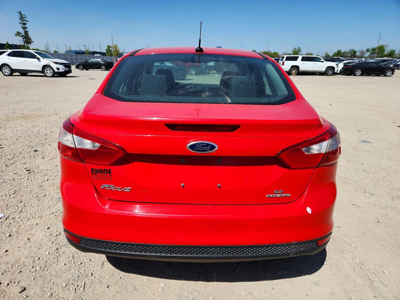 2014 Ford Focus Se Red vin: 1FADP3F25EL124526