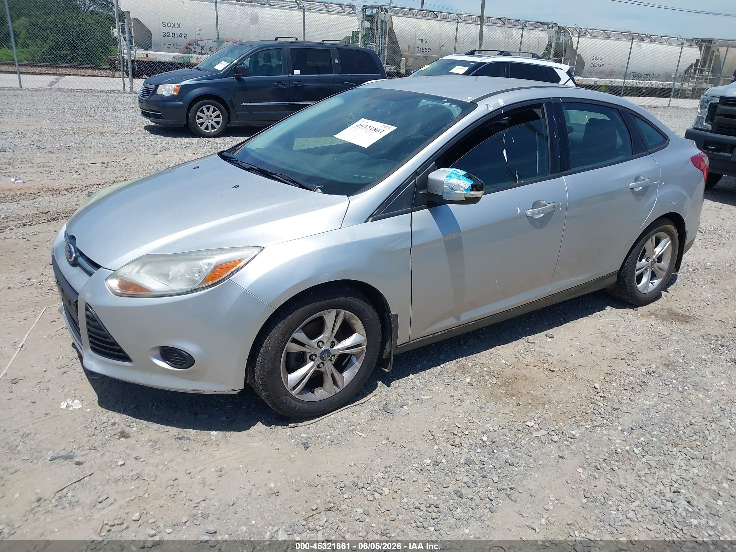 2014 Ford Focus Se Silver vin: 1FADP3F25EL129192