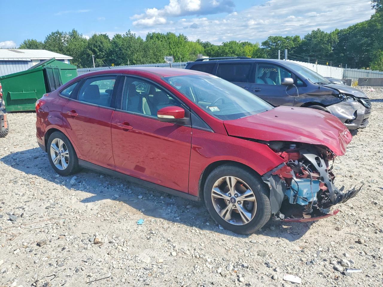 2014 Ford Focus Se Red vin: 1FADP3F25EL134361