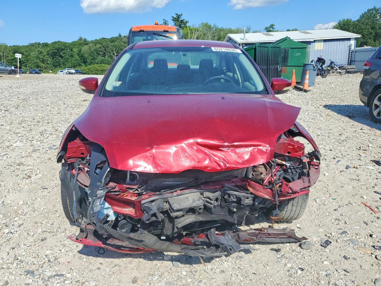 2014 Ford Focus Se Red vin: 1FADP3F25EL134361