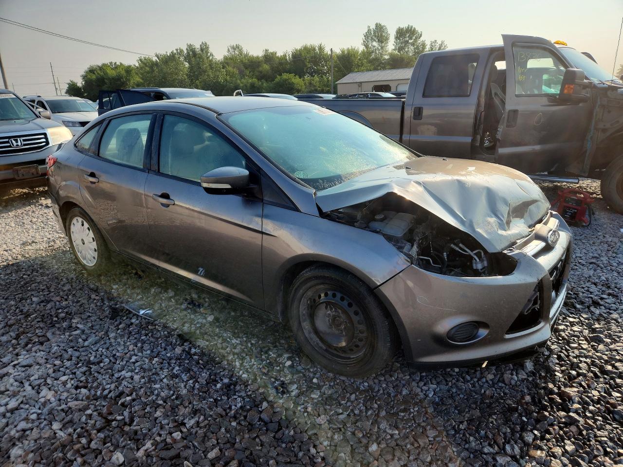 2014 Ford Focus Se Silver vin: 1FADP3F25EL143514