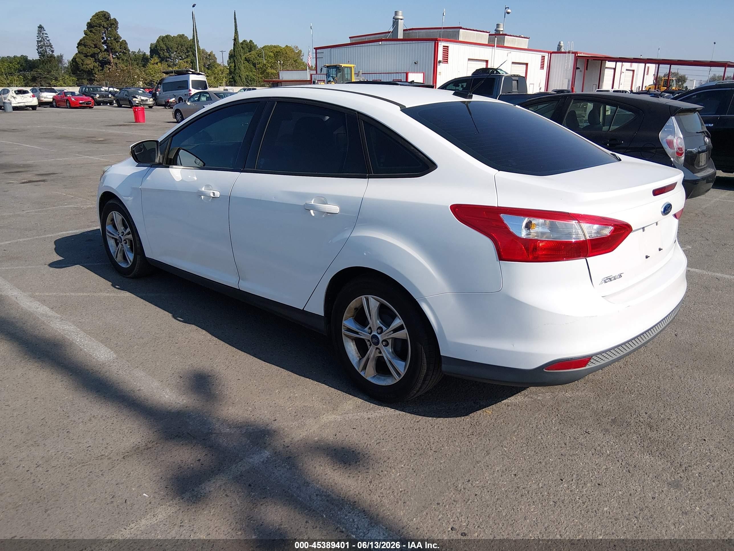 2014 Ford Focus Se White vin: 1FADP3F25EL150690