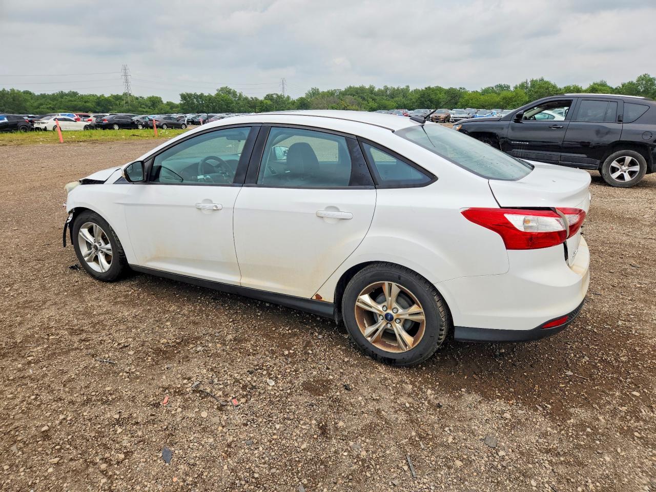 2014 Ford Focus Se Белый vin: 1FADP3F25EL157395