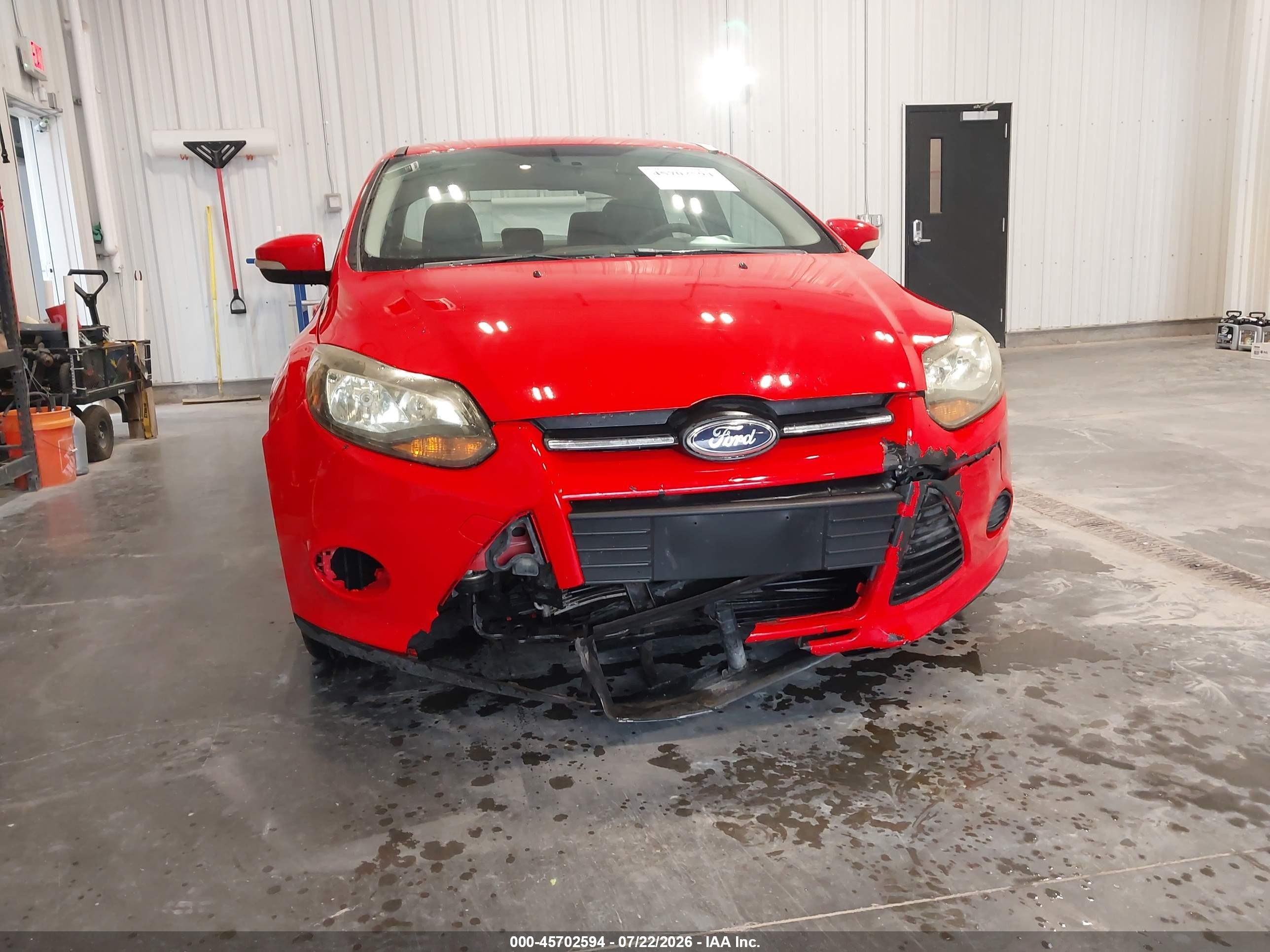2014 Ford Focus Se Red vin: 1FADP3F25EL162094