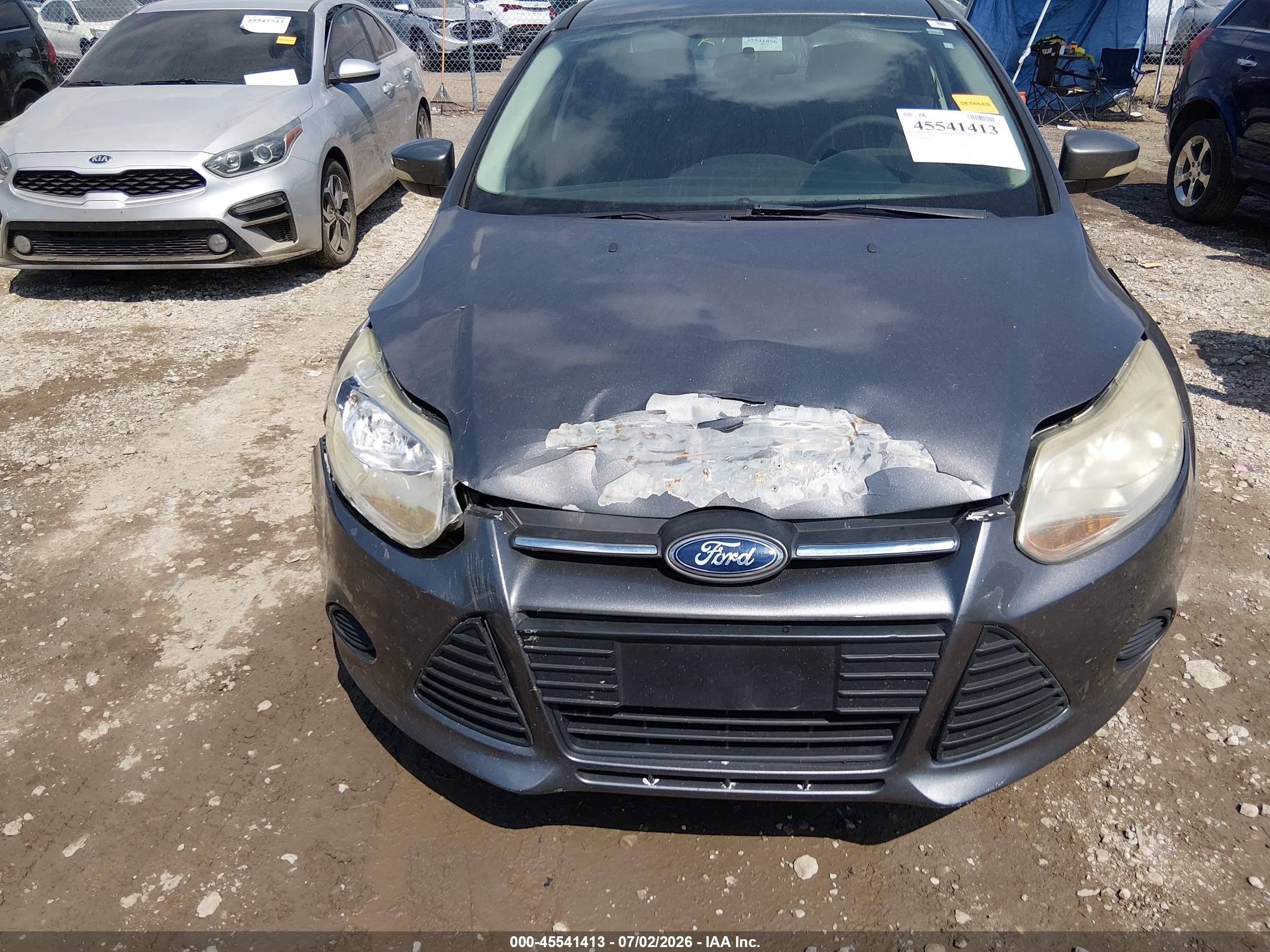 2014 Ford Focus Se Gray vin: 1FADP3F25EL202044