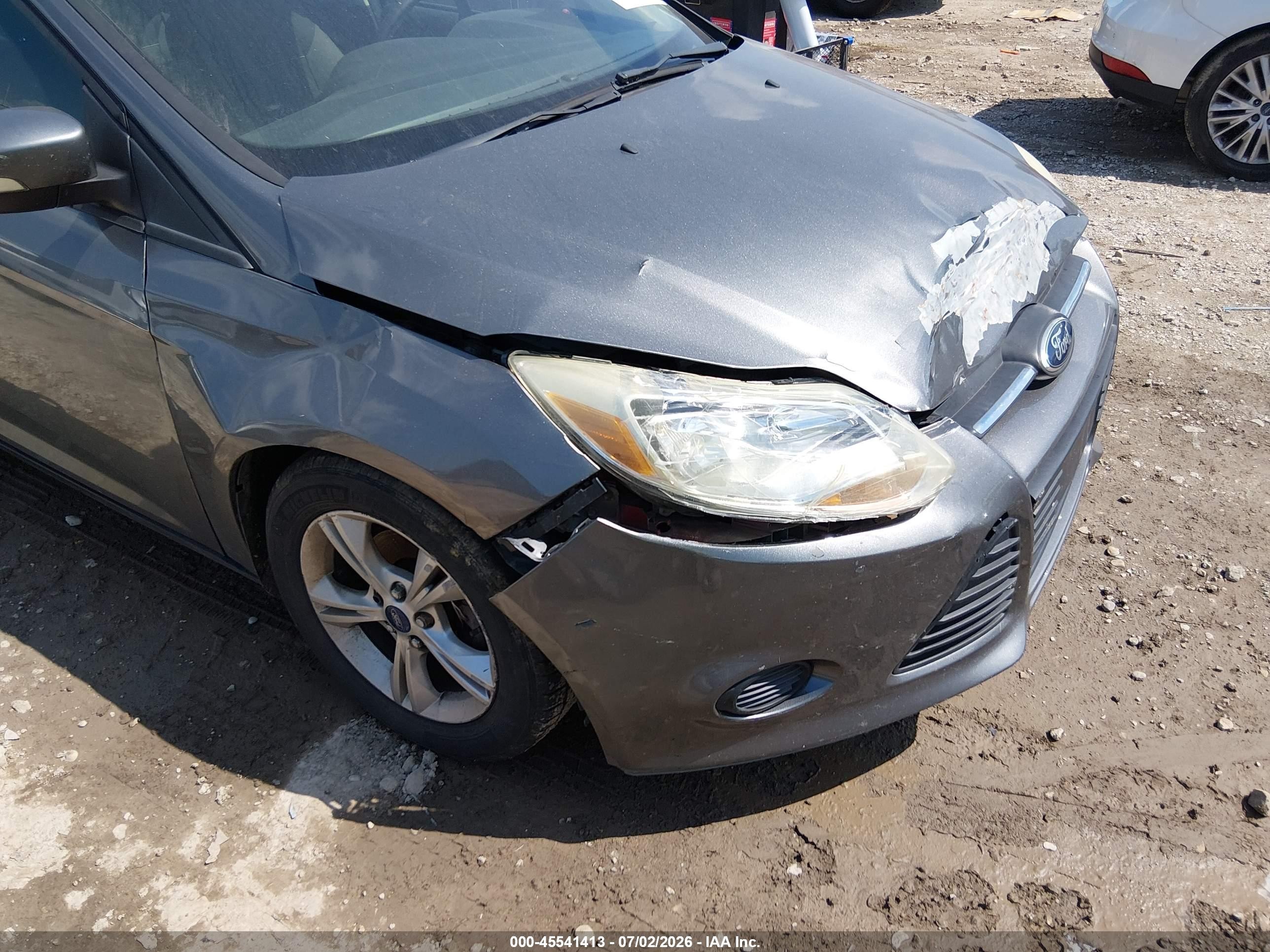 2014 Ford Focus Se Gray vin: 1FADP3F25EL202044