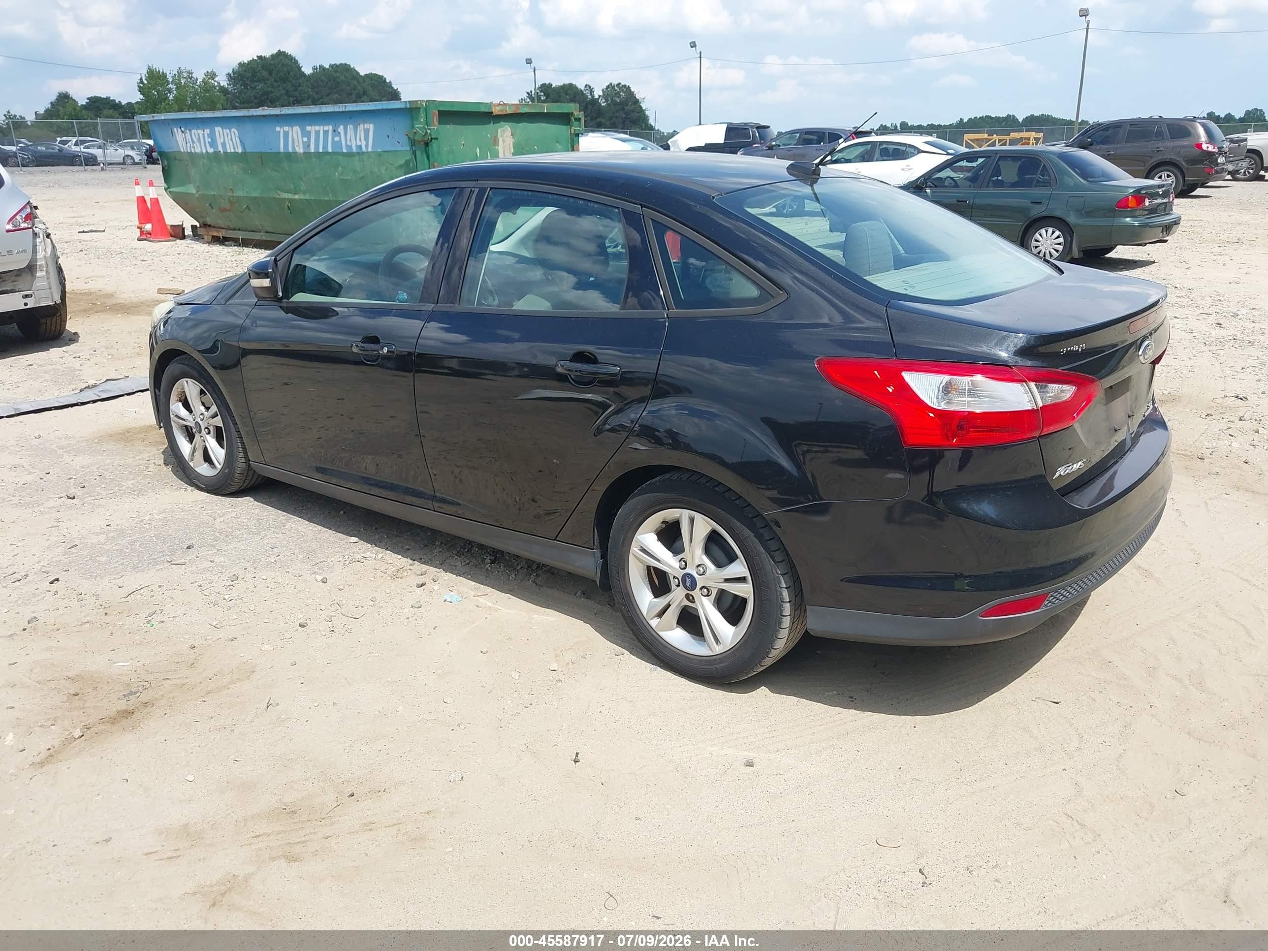 2014 Ford Focus Se Black vin: 1FADP3F25EL202657