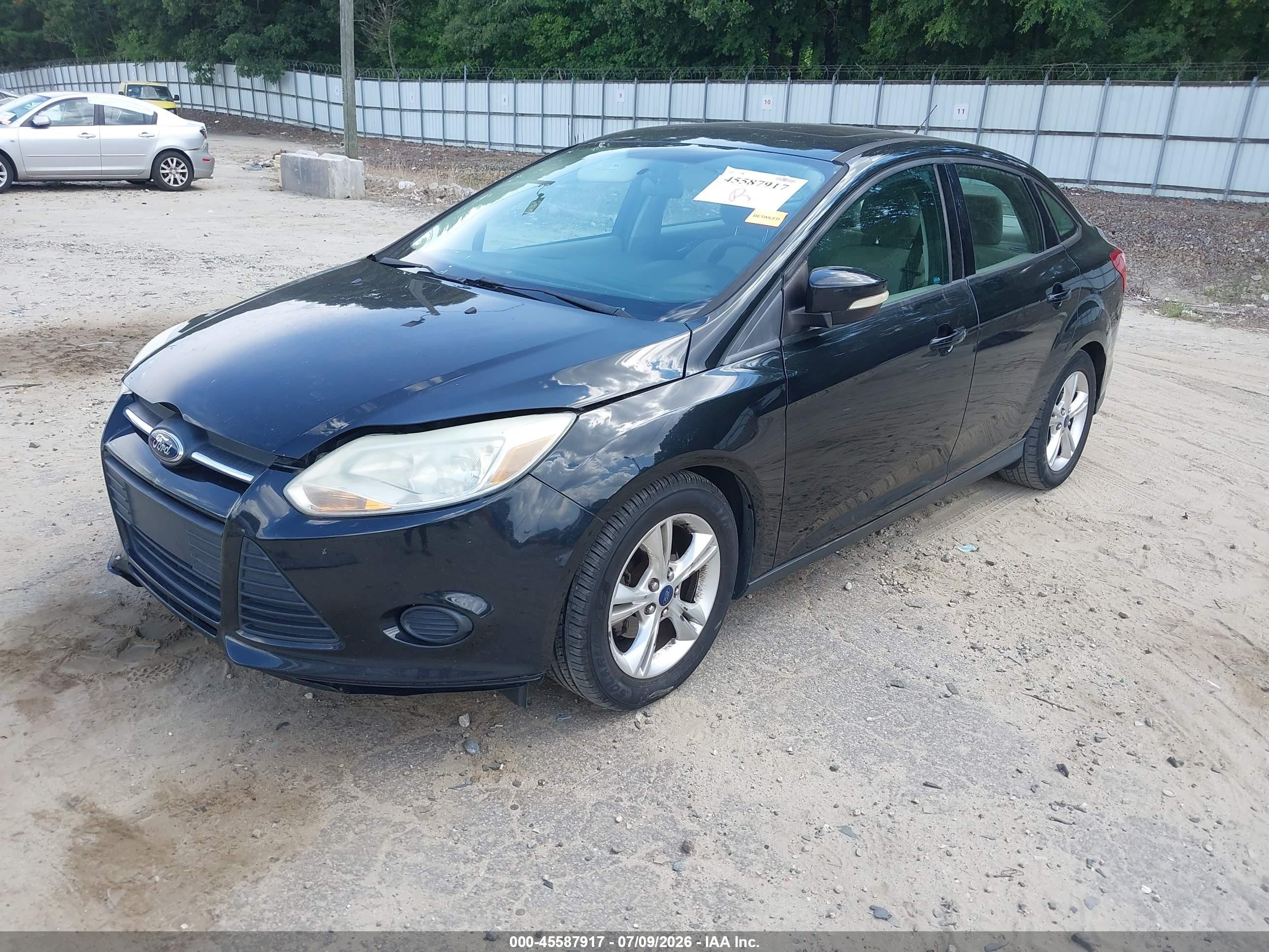 2014 Ford Focus Se Black vin: 1FADP3F25EL202657