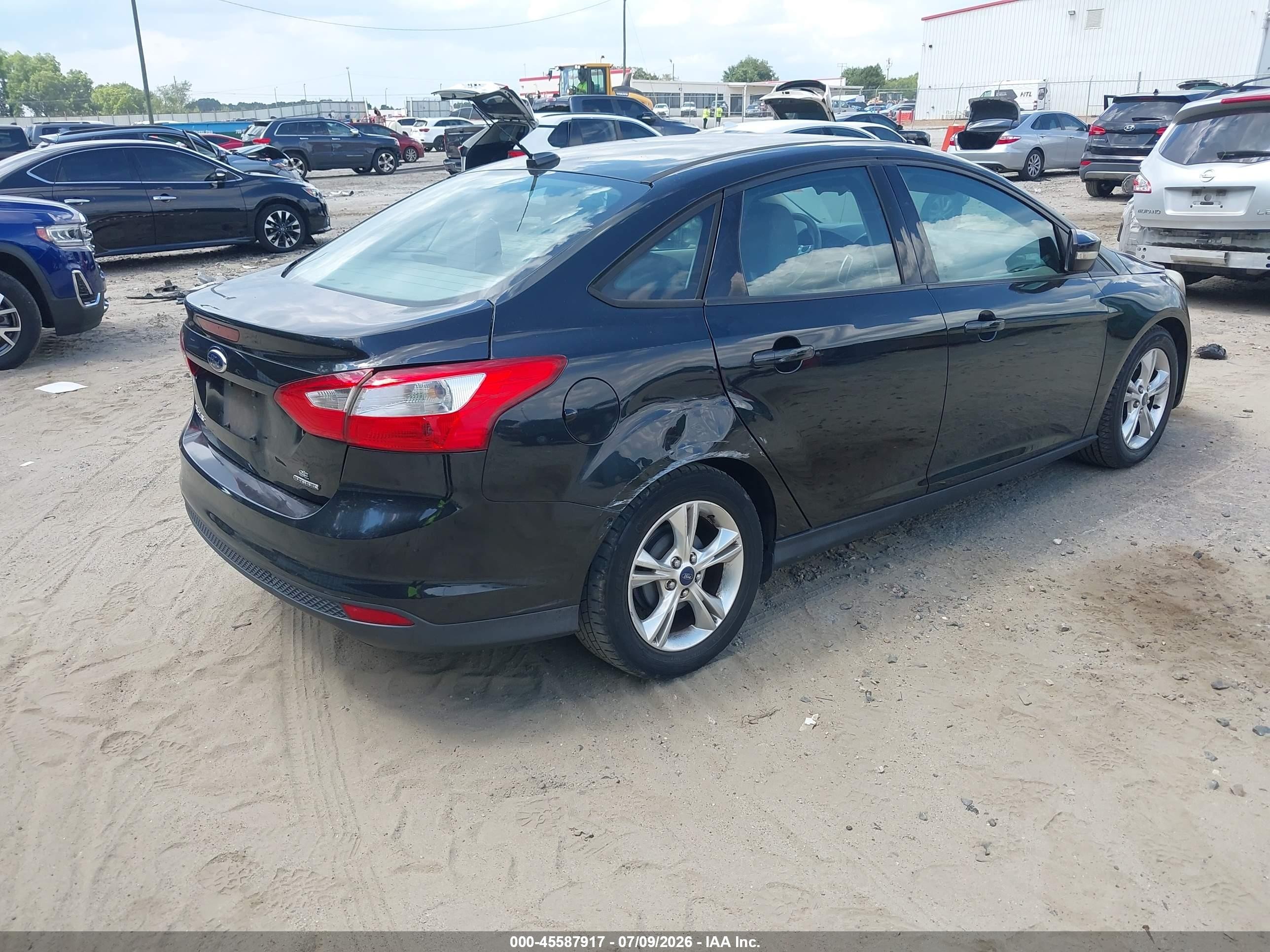 2014 Ford Focus Se Black vin: 1FADP3F25EL202657