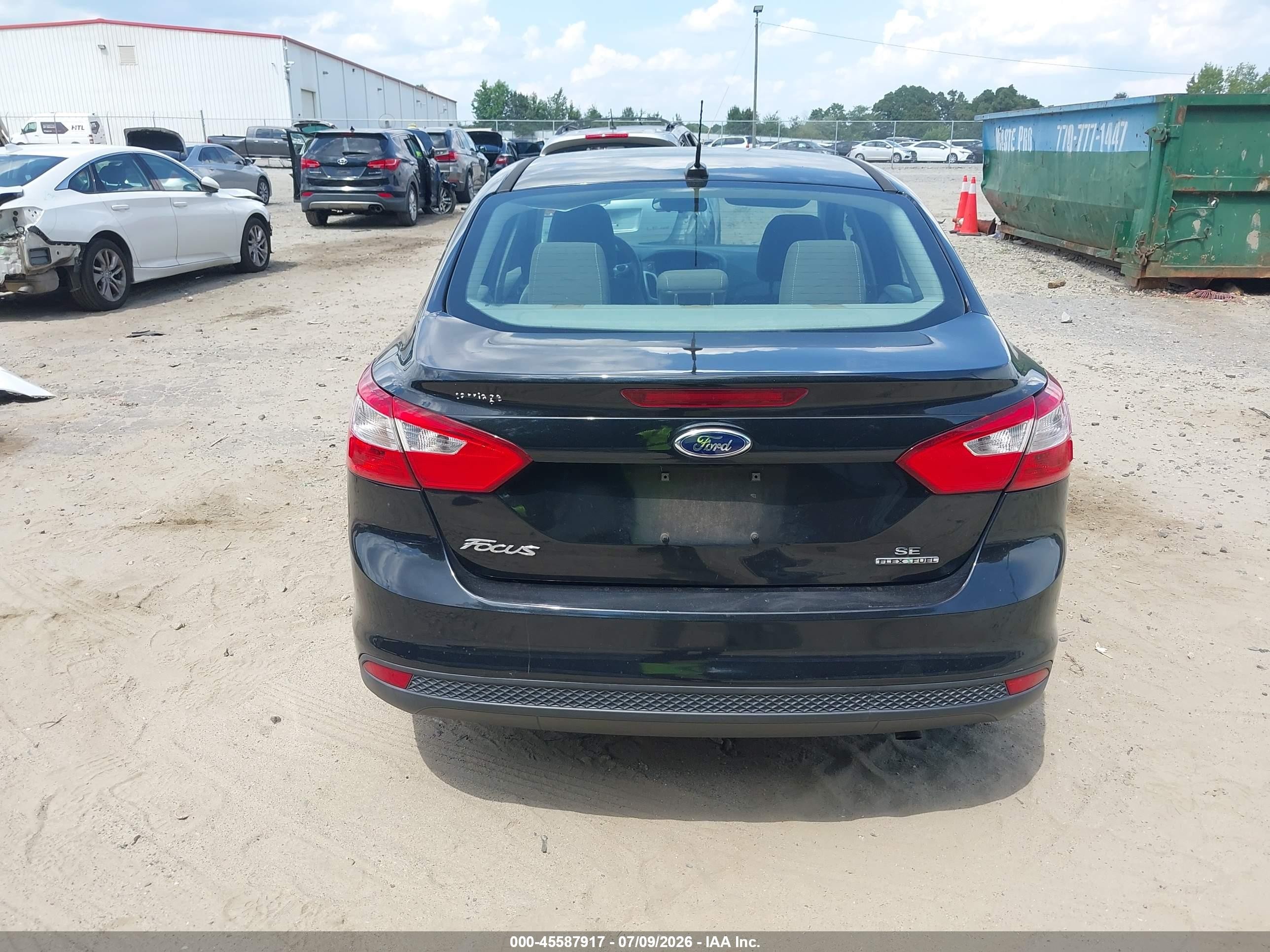 2014 Ford Focus Se Black vin: 1FADP3F25EL202657