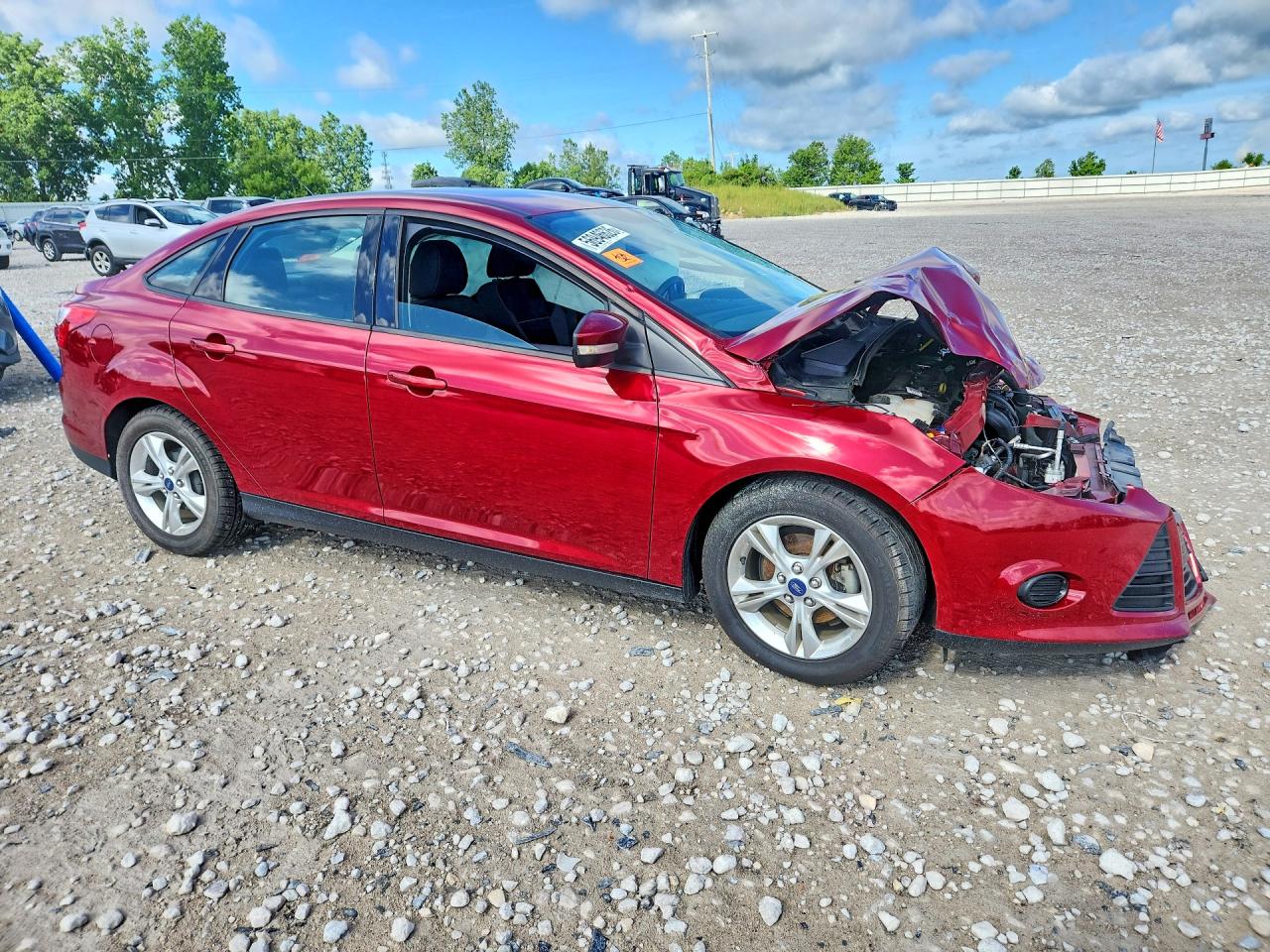 2014 Ford Focus Se Red vin: 1FADP3F25EL235870