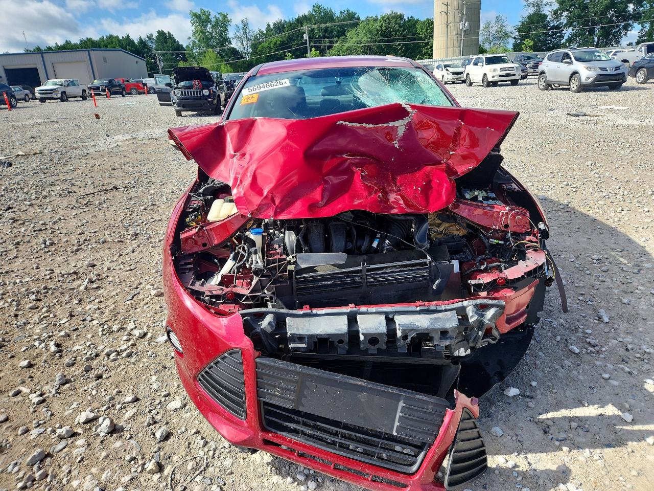 2014 Ford Focus Se Red vin: 1FADP3F25EL235870