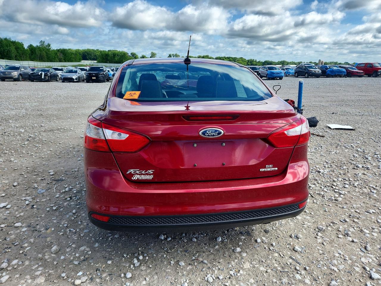 2014 Ford Focus Se Red vin: 1FADP3F25EL235870