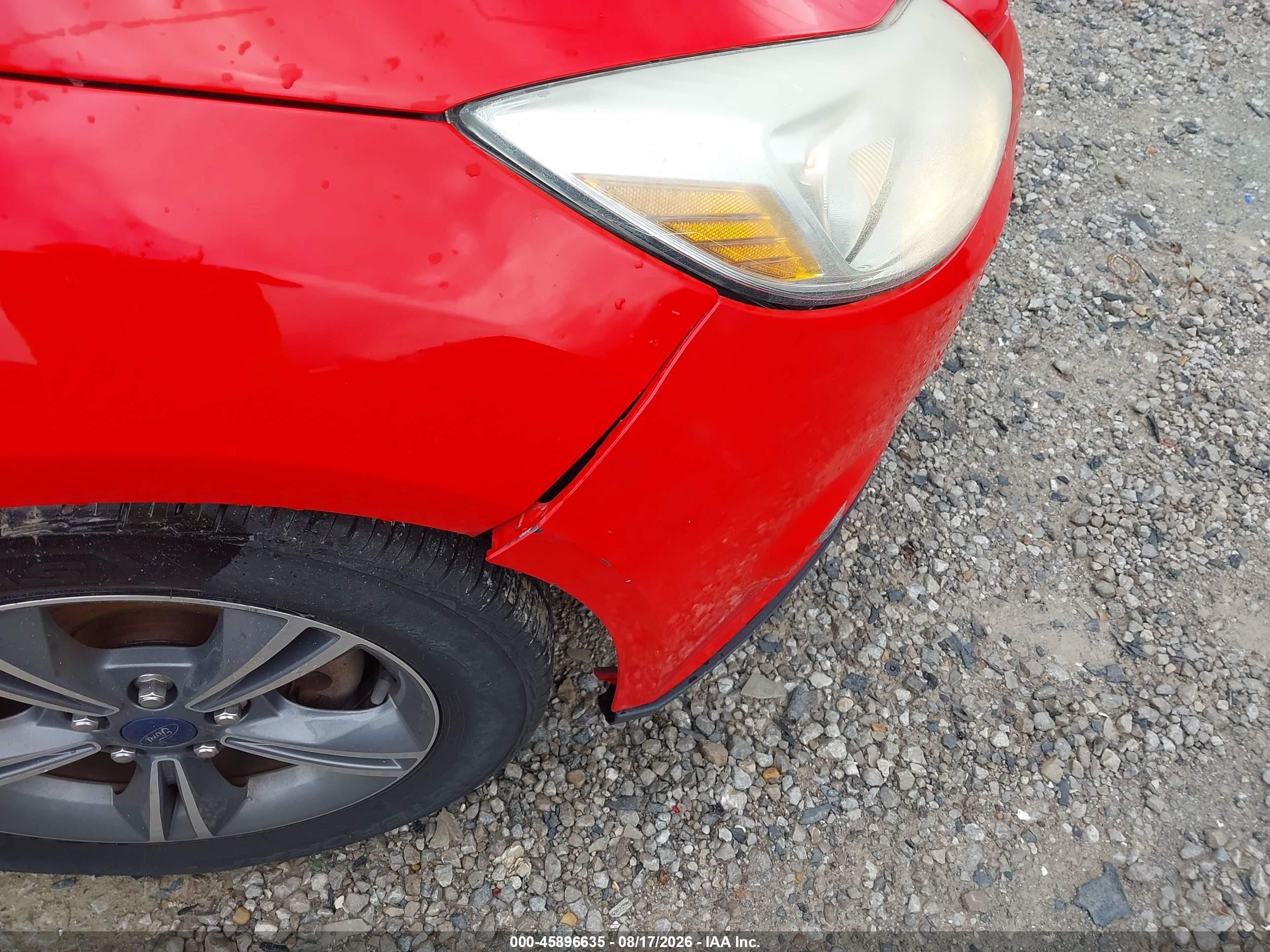 2014 Ford Focus Se Red vin: 1FADP3F25EL241149