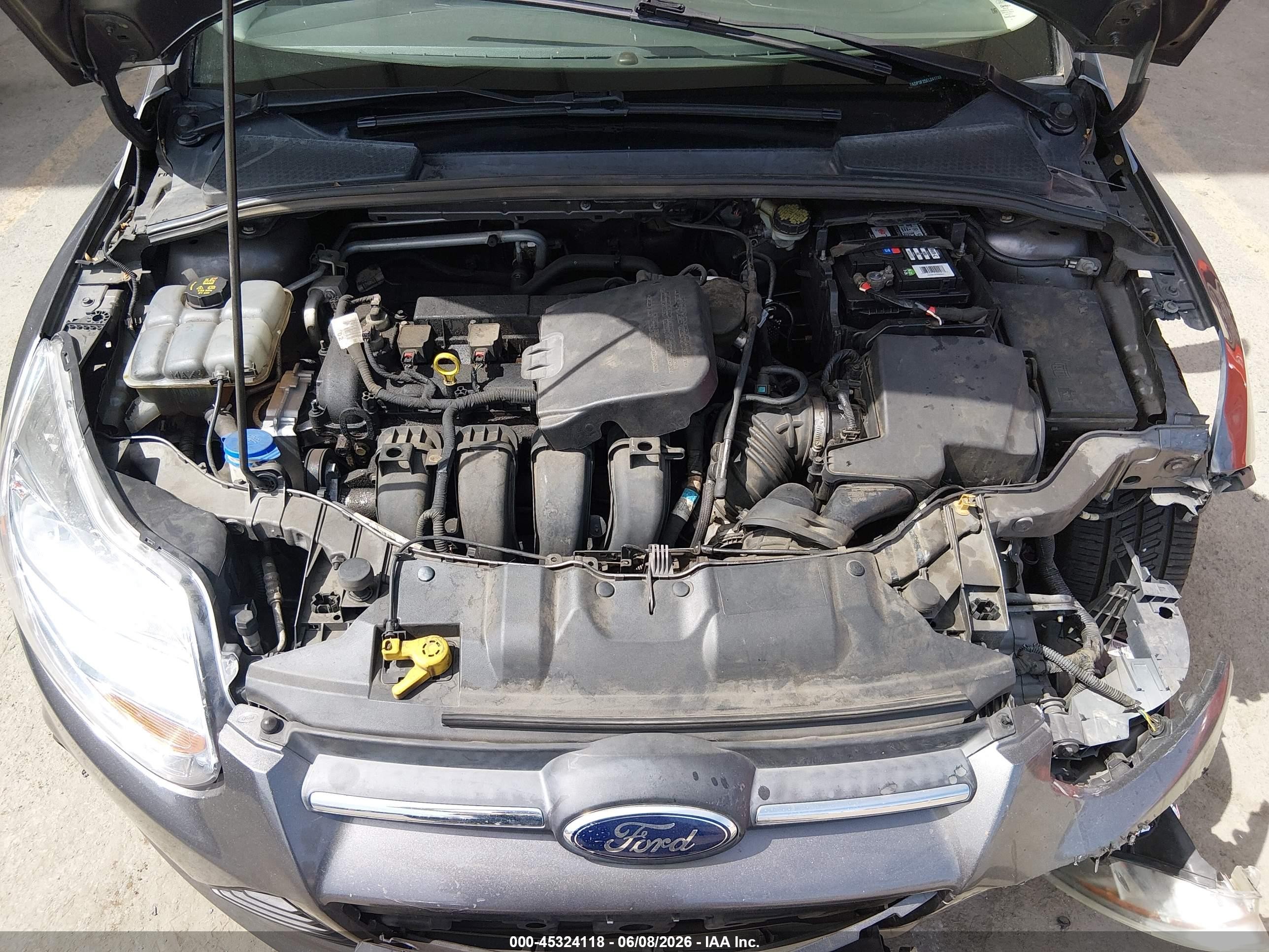 2014 Ford Focus Se Gray vin: 1FADP3F25EL241748