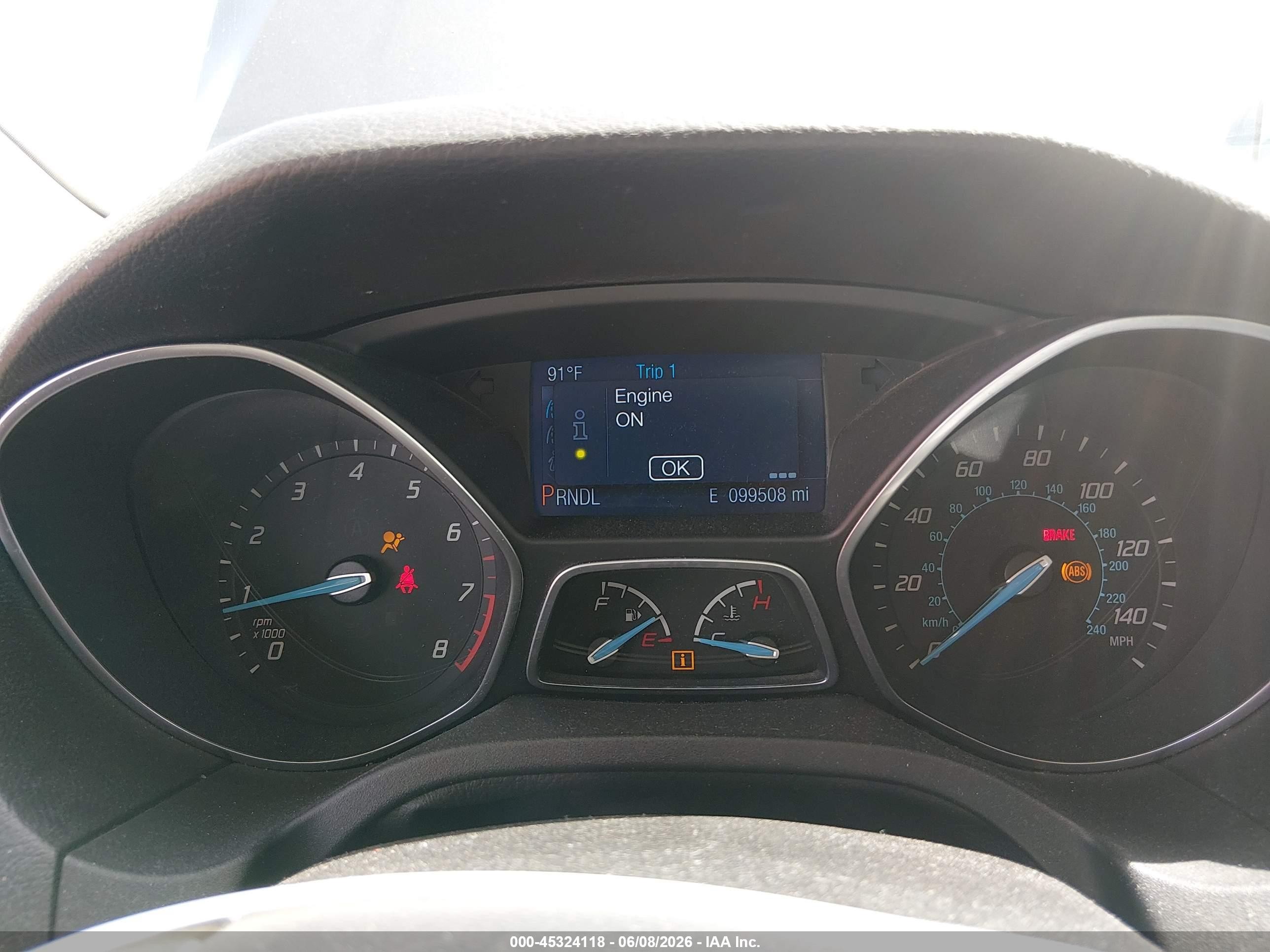 2014 Ford Focus Se Gray vin: 1FADP3F25EL241748