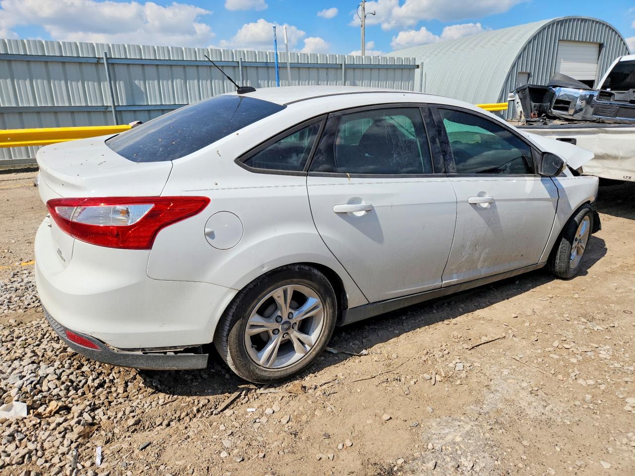 2014 Ford Focus Se White vin: 1FADP3F25EL246822