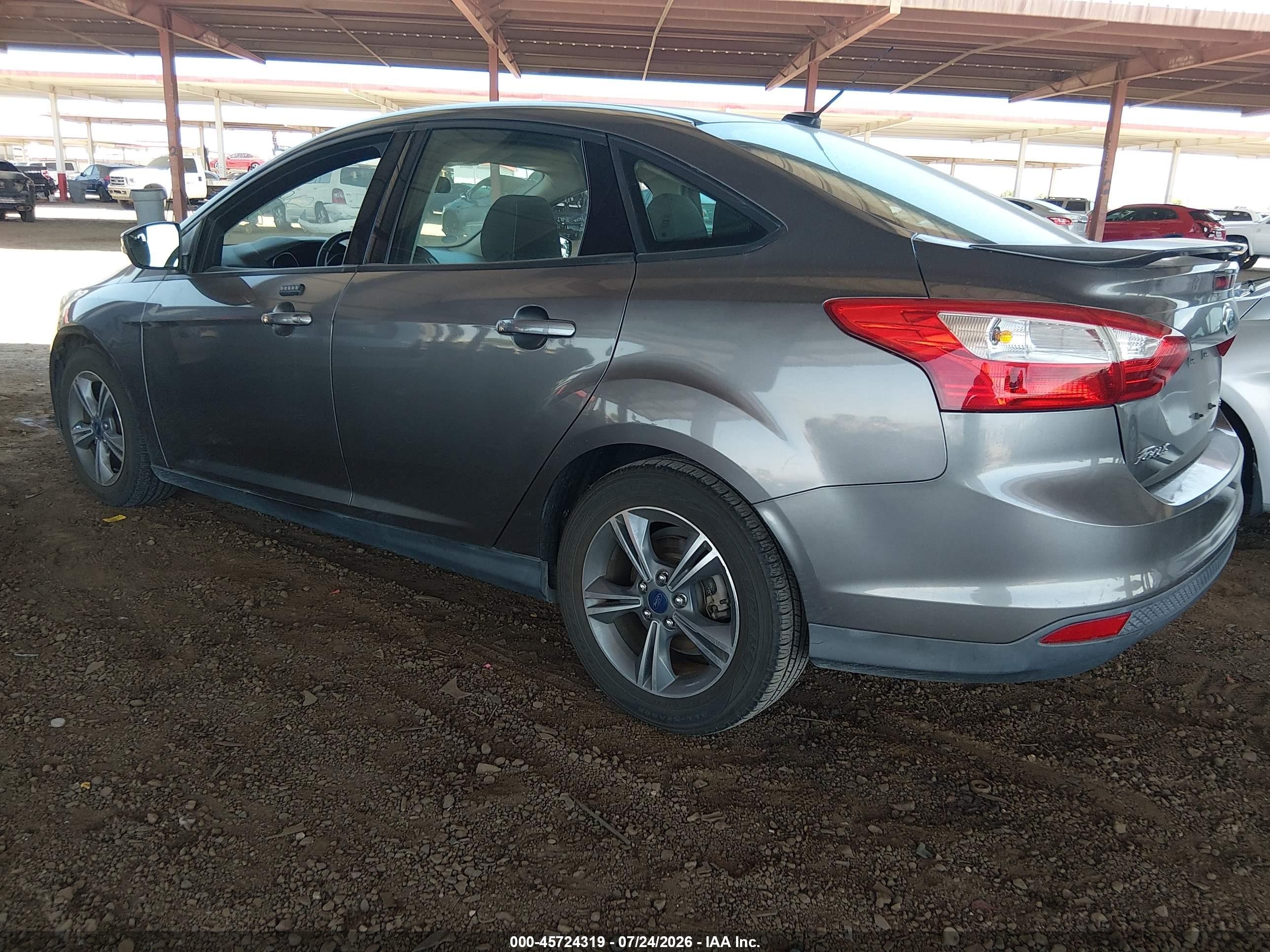2014 Ford Focus Se Gray vin: 1FADP3F25EL300216