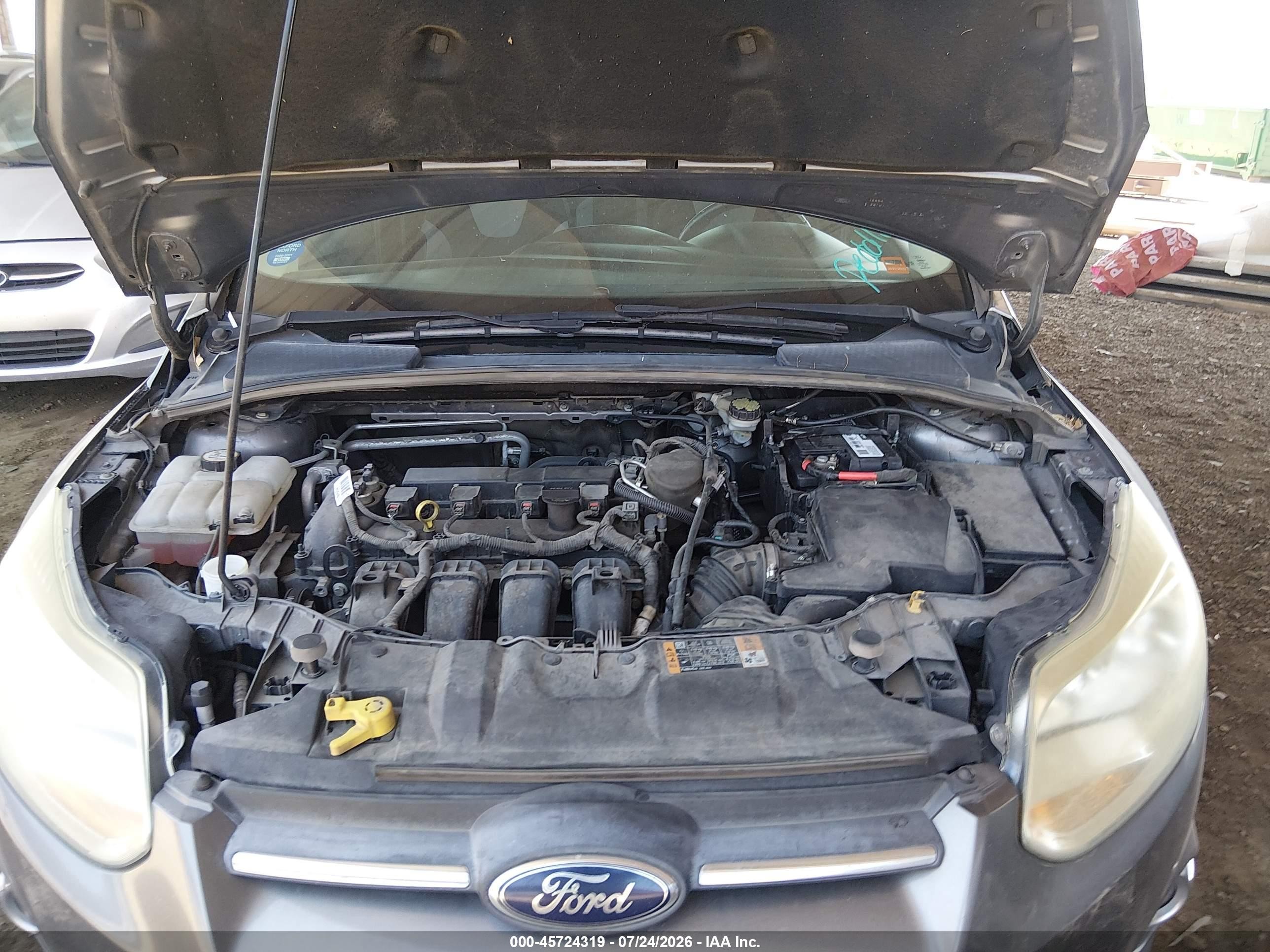 2014 Ford Focus Se Gray vin: 1FADP3F25EL300216