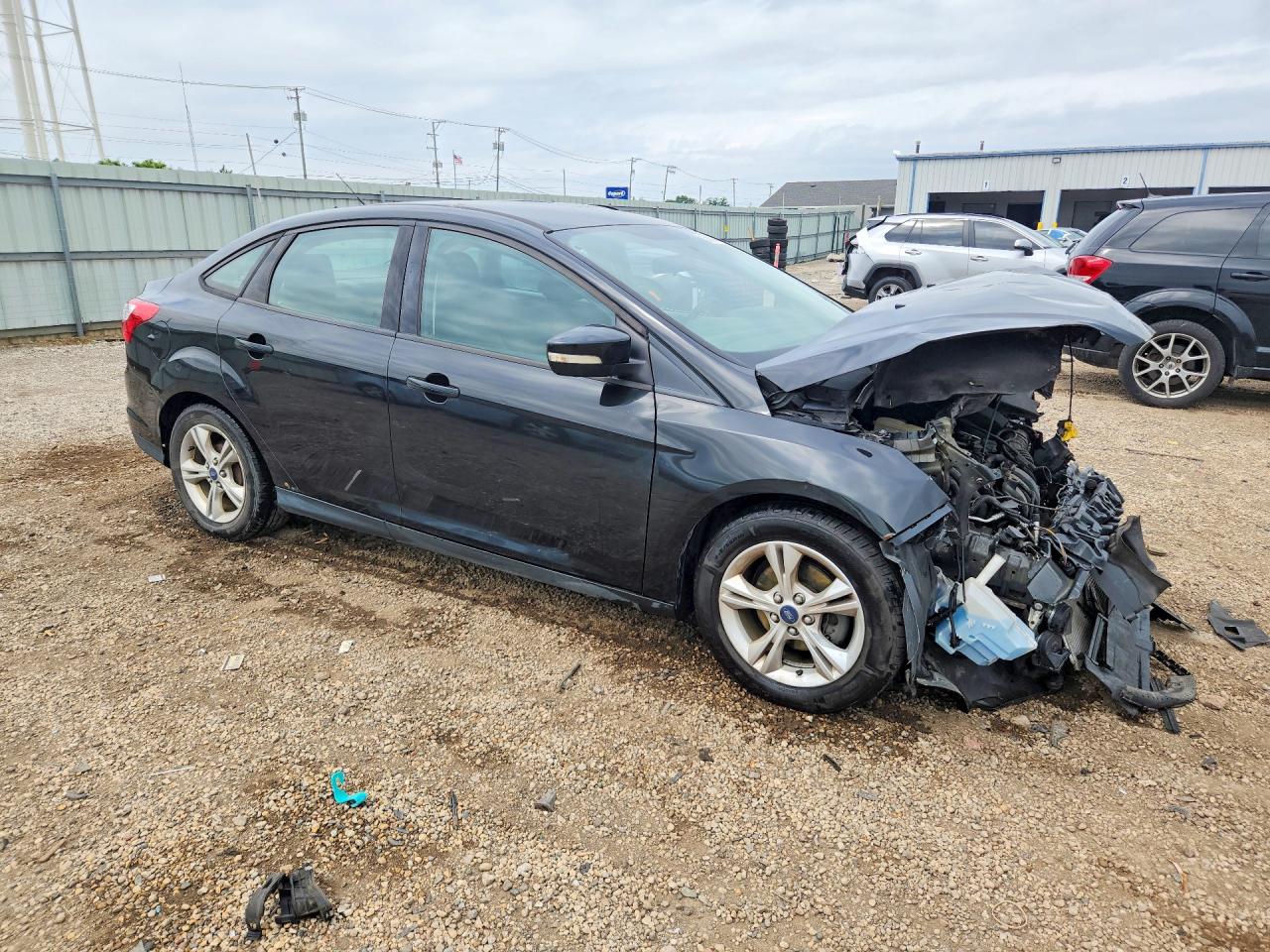 2014 Ford Focus Se Black vin: 1FADP3F25EL320417
