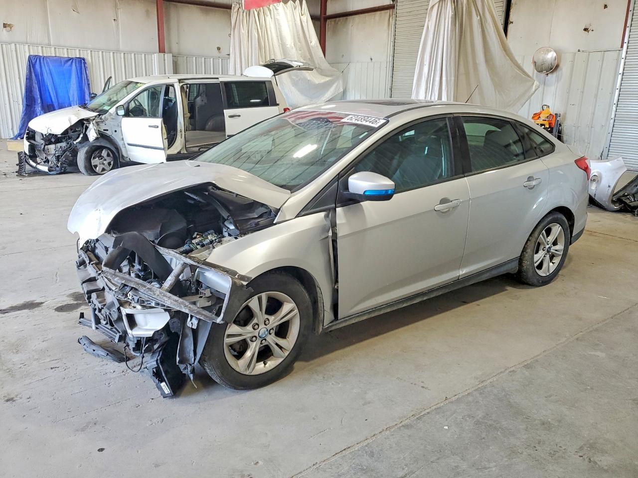 2014 Ford Focus Se Silver vin: 1FADP3F25EL321986