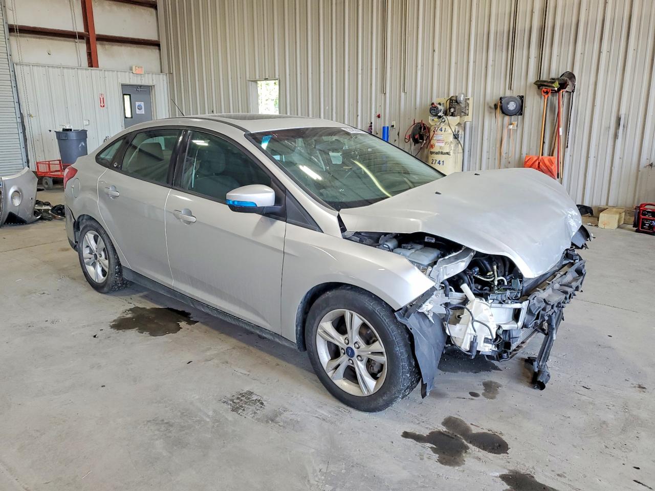 2014 Ford Focus Se Silver vin: 1FADP3F25EL321986