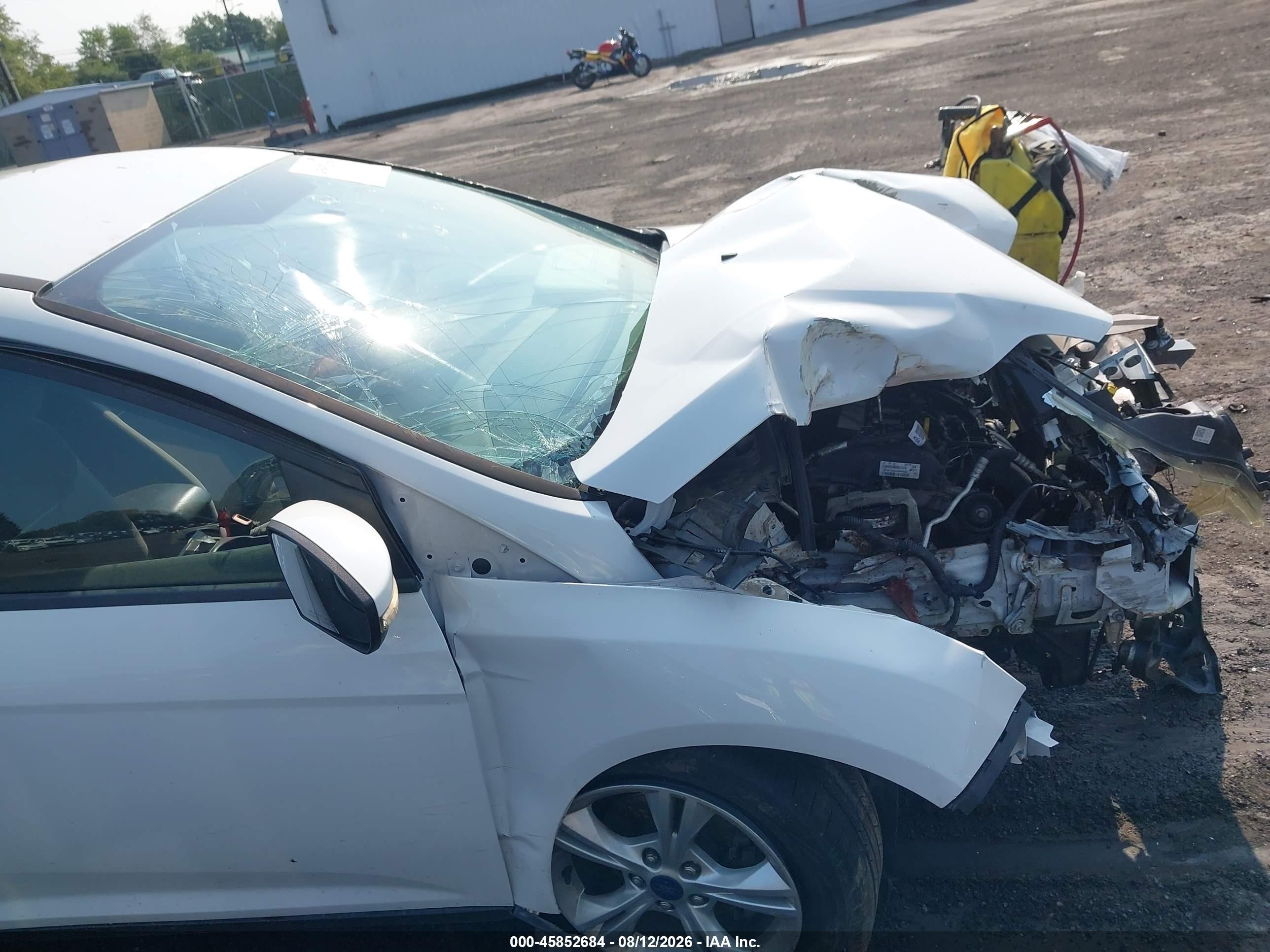 2014 Ford Focus Se White vin: 1FADP3F25EL338674