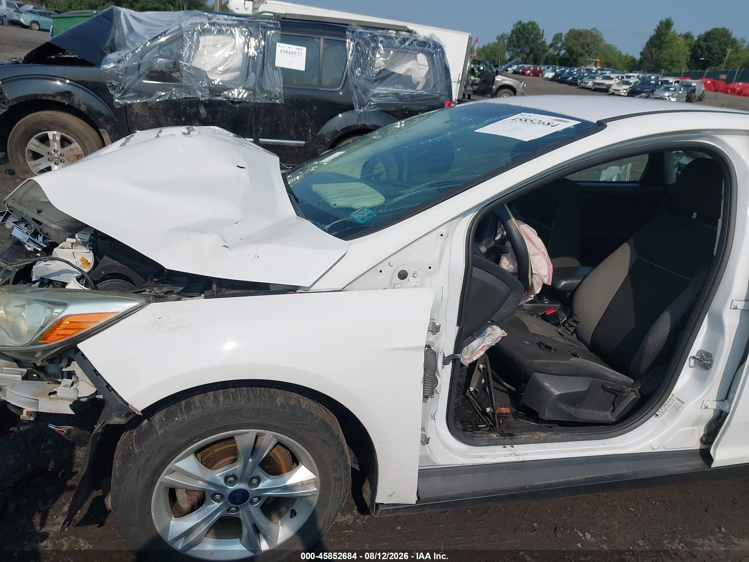 2014 Ford Focus Se White vin: 1FADP3F25EL338674