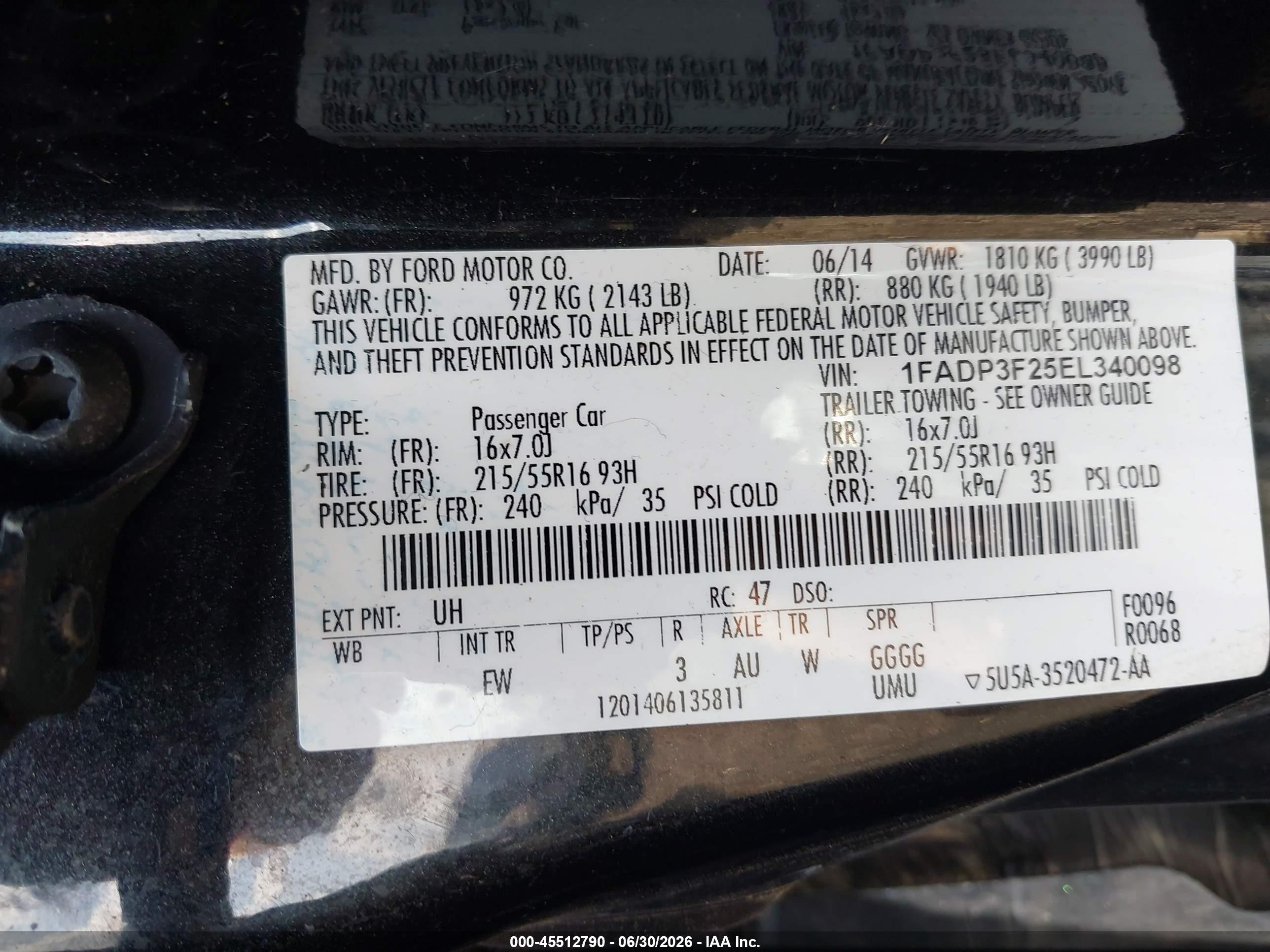 2014 Ford Focus Se Черный vin: 1FADP3F25EL340098