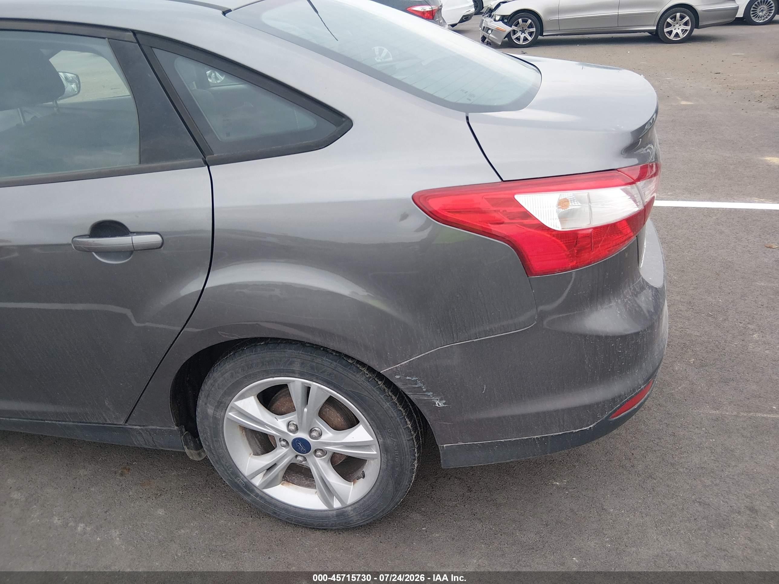 2014 Ford Focus Se Gray vin: 1FADP3F25EL363199