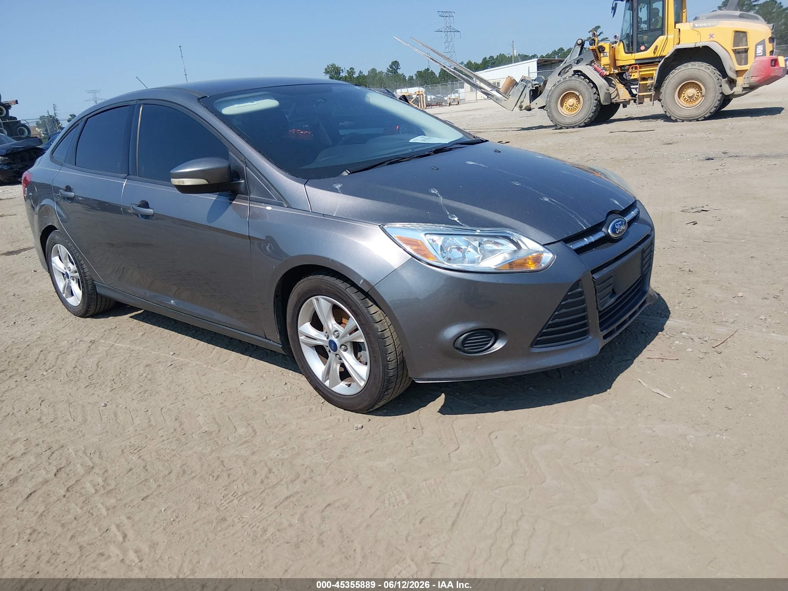 2014 Ford Focus Se Gray vin: 1FADP3F25EL369536