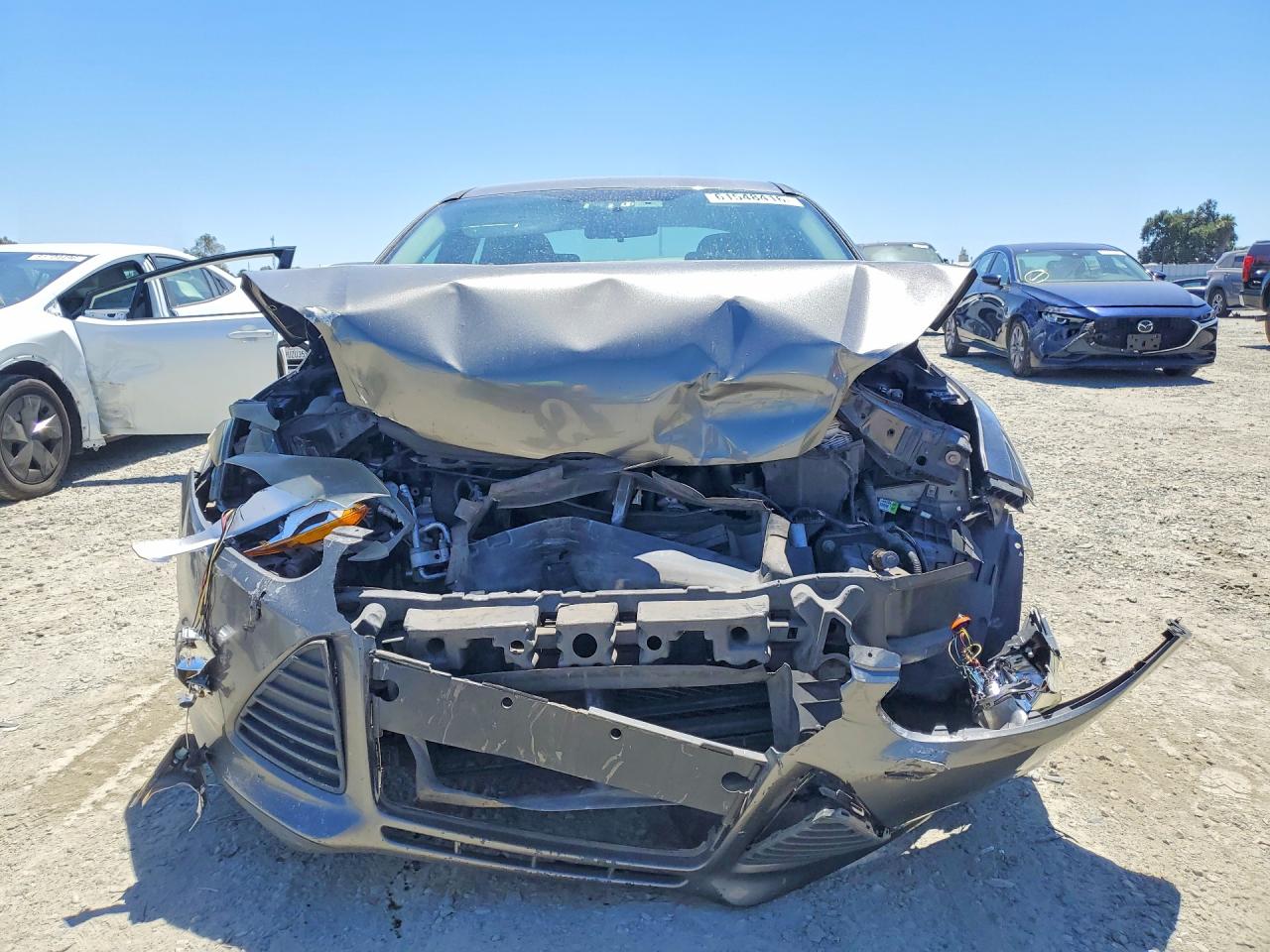 2014 Ford Focus Se Gray vin: 1FADP3F25EL392296