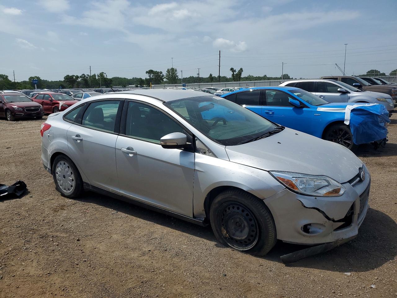 2014 Ford Focus Se Silver vin: 1FADP3F25EL393870