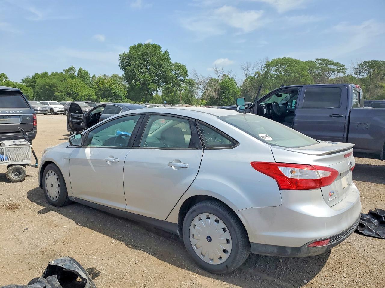 2014 Ford Focus Se Silver vin: 1FADP3F25EL393870