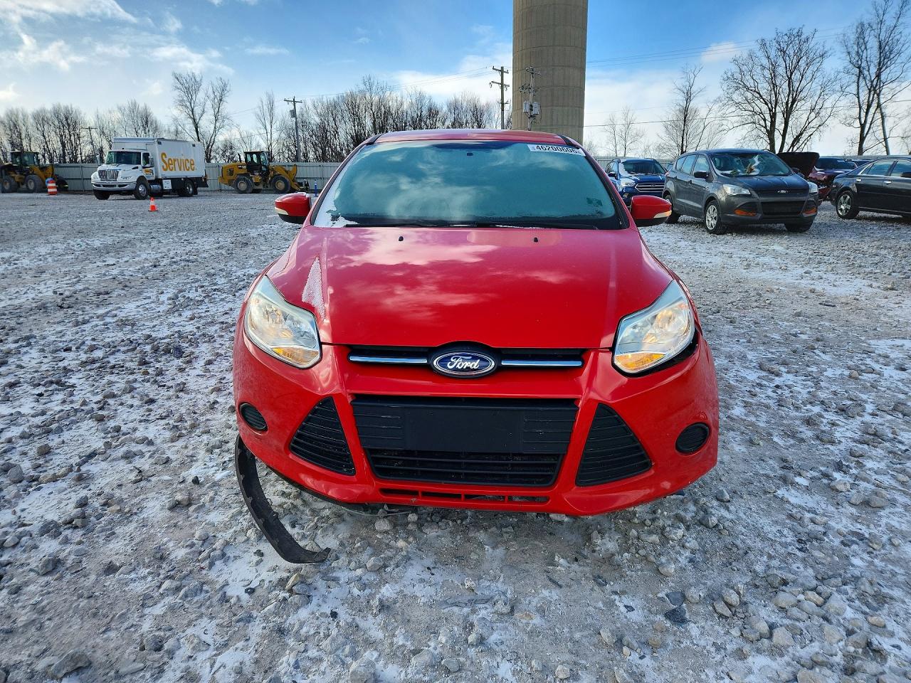 2014 Ford Focus Se Red vin: 1FADP3F25EL393965