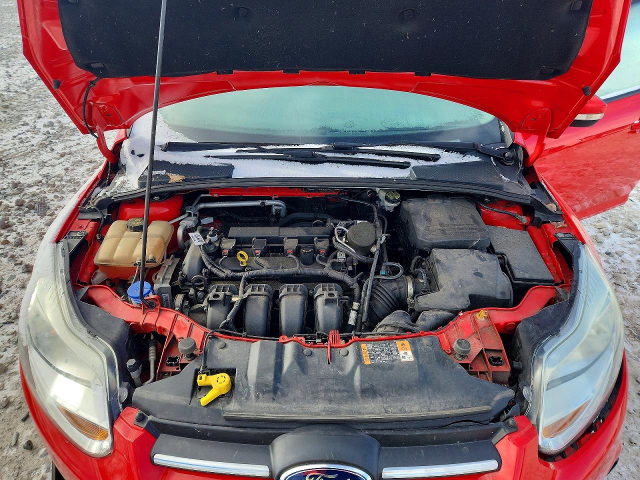 2014 Ford Focus Se Red vin: 1FADP3F25EL393965