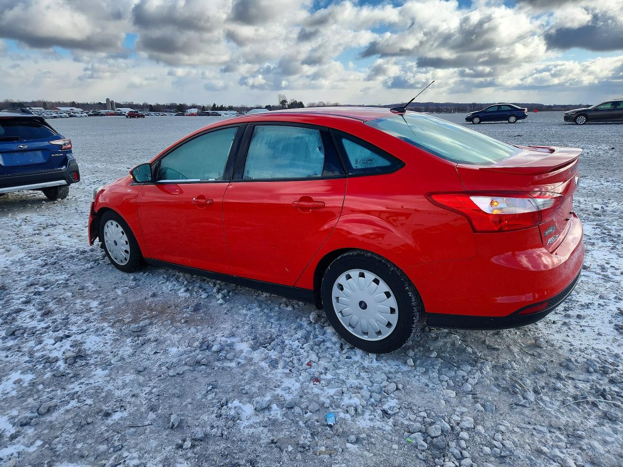 2014 Ford Focus Se Red vin: 1FADP3F25EL393965