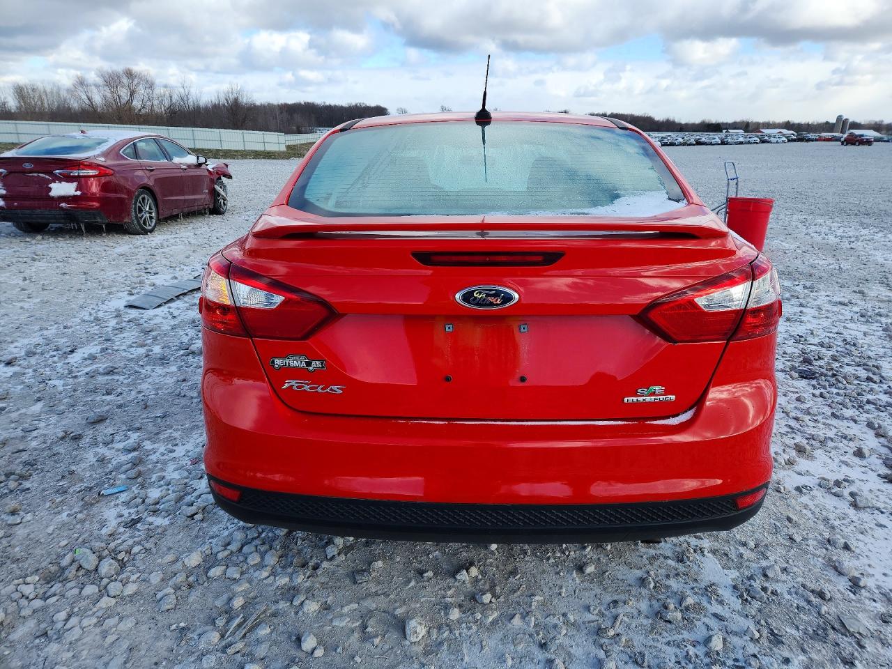 2014 Ford Focus Se Red vin: 1FADP3F25EL393965