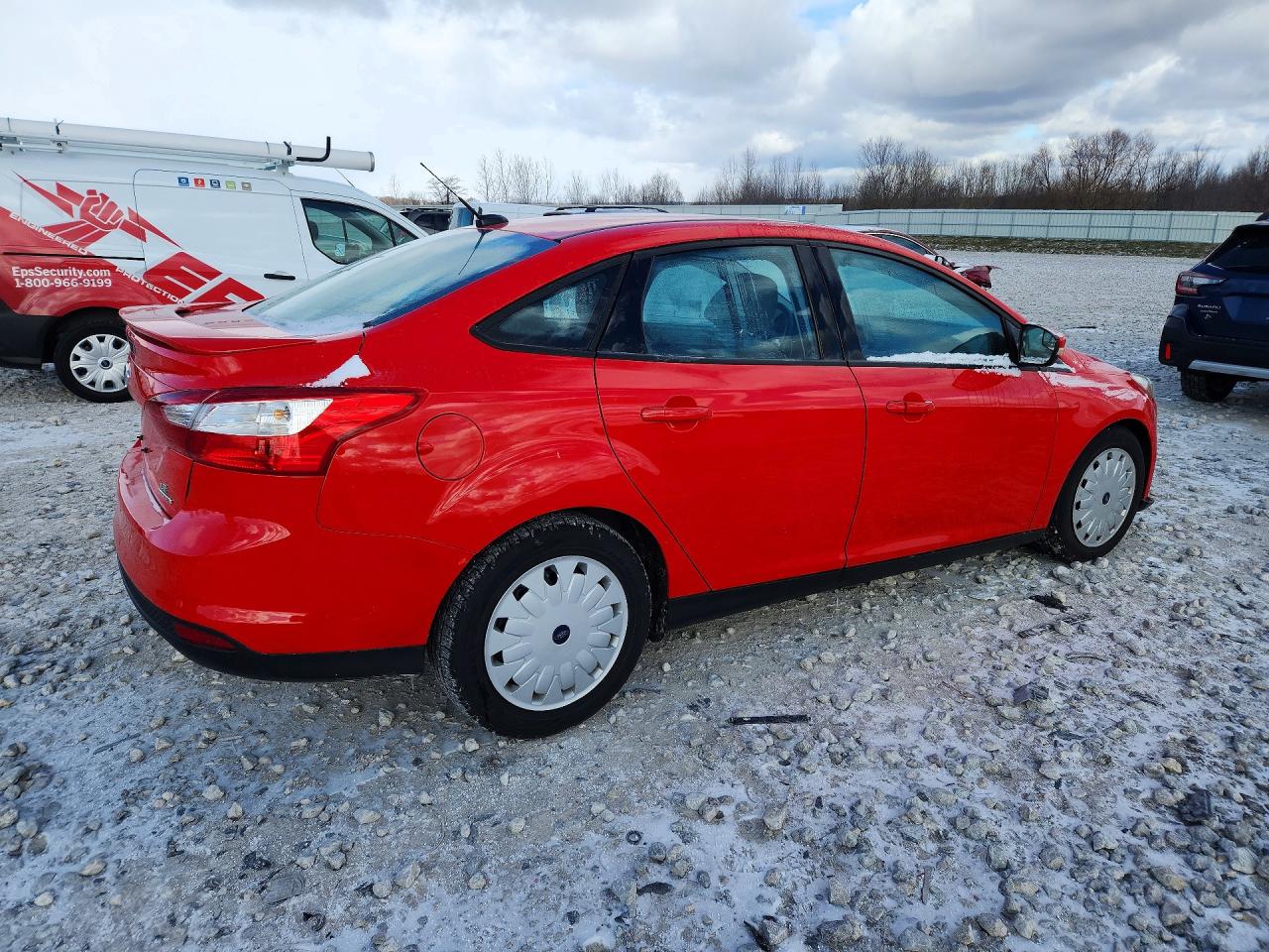 2014 Ford Focus Se Red vin: 1FADP3F25EL393965
