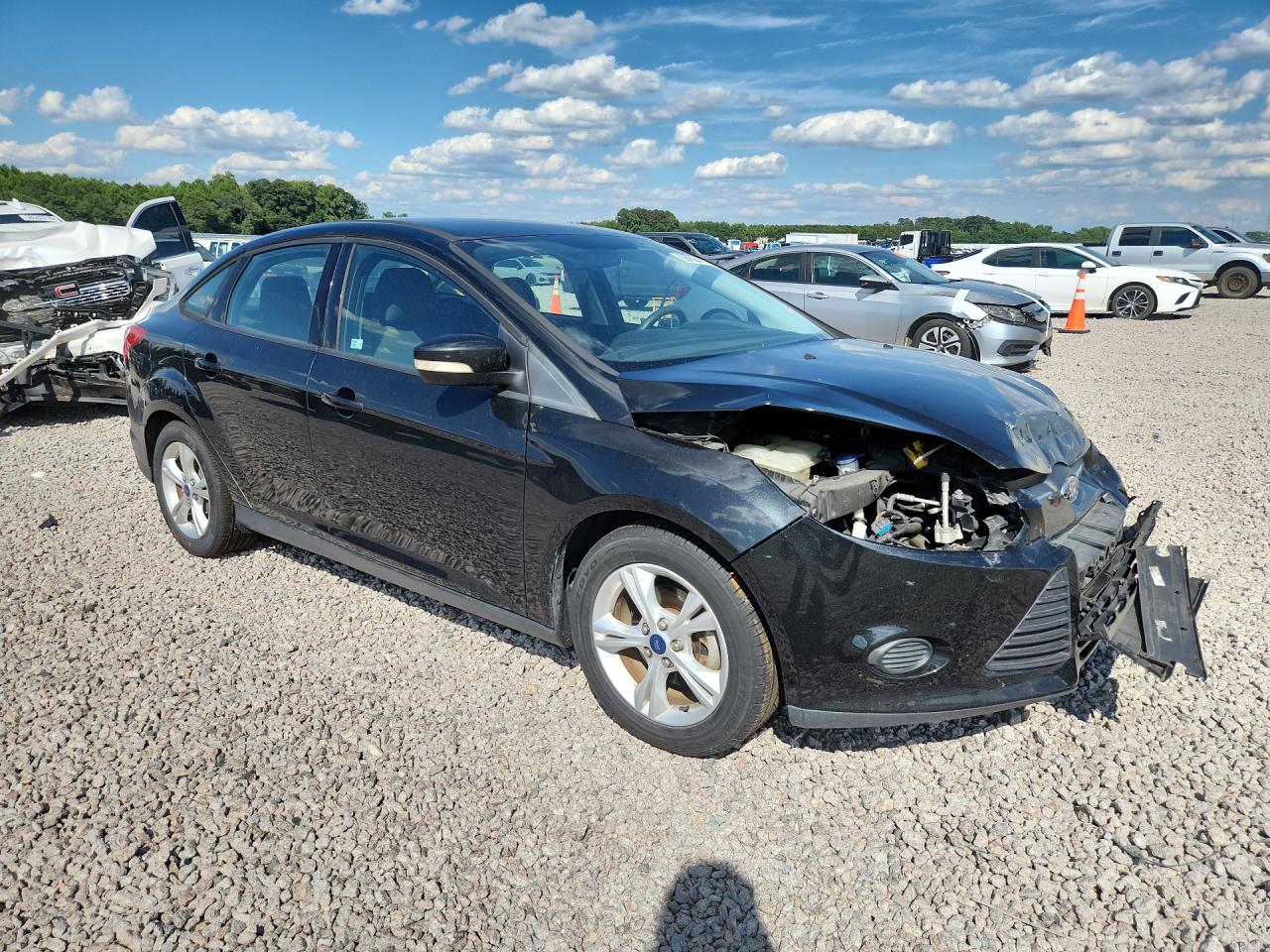 2014 Ford Focus Se Black vin: 1FADP3F25EL396803
