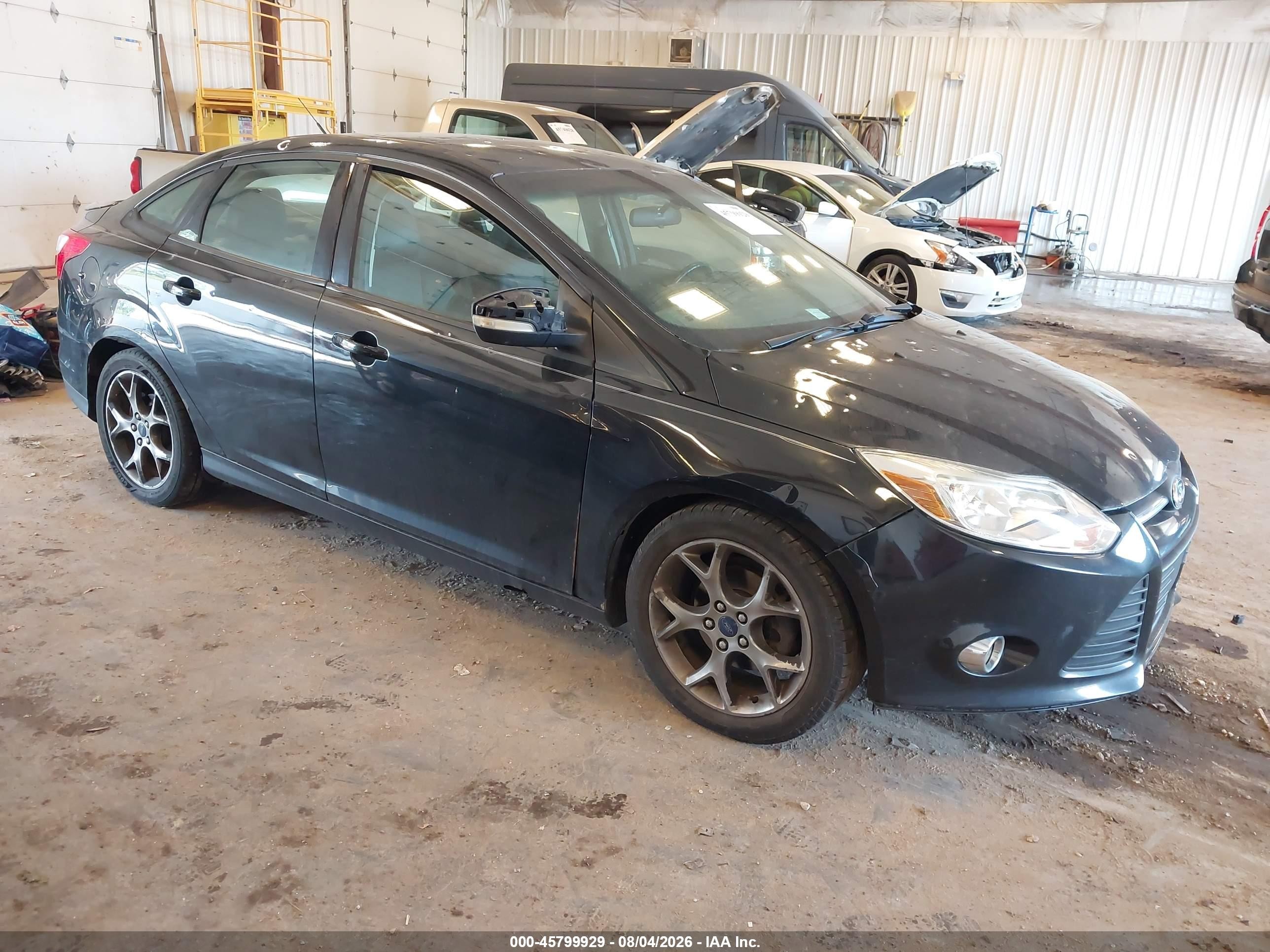 2014 Ford Focus Se Black vin: 1FADP3F25EL398082